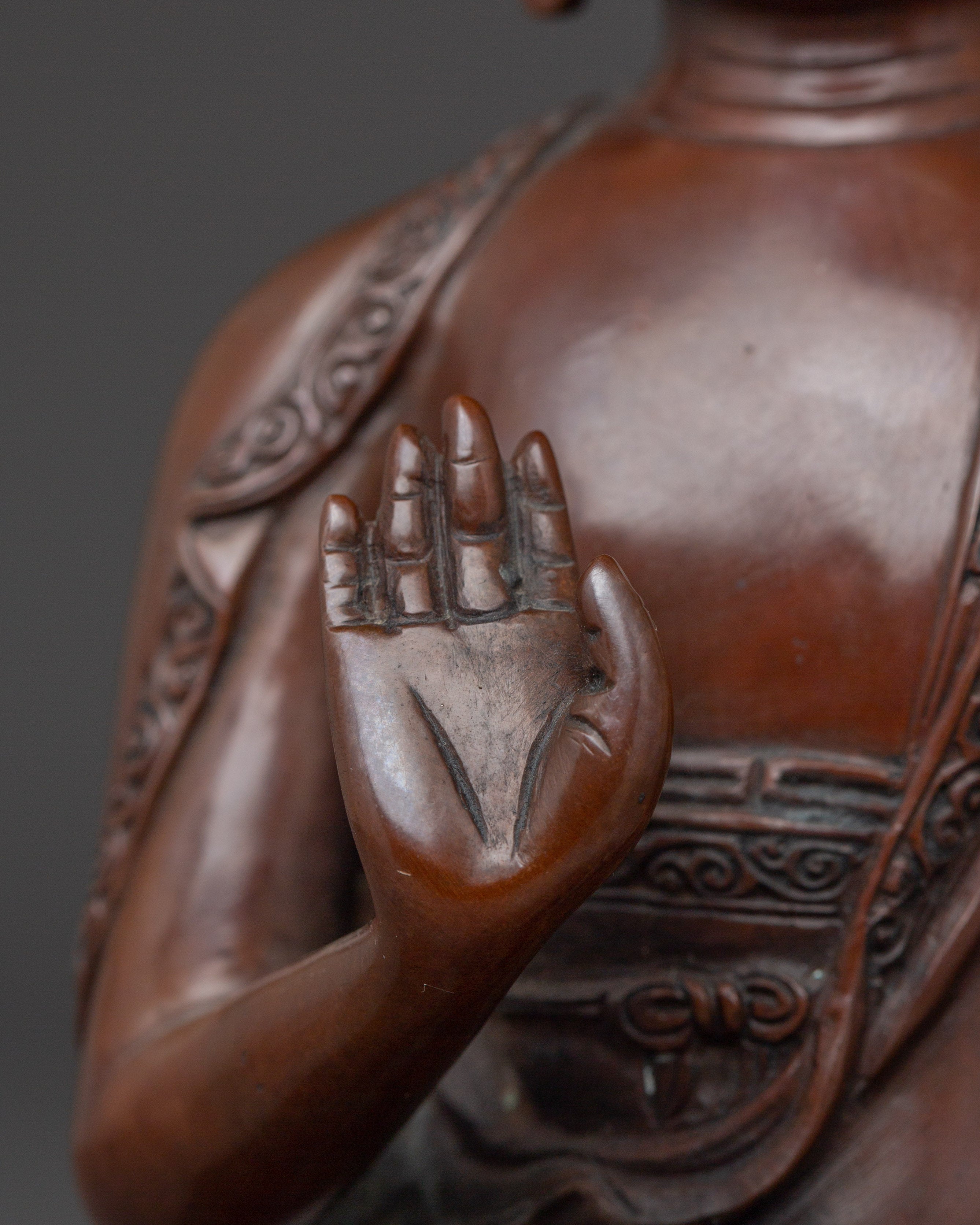 Oxidized Amogasiddhi Statue | The Lord of Karma