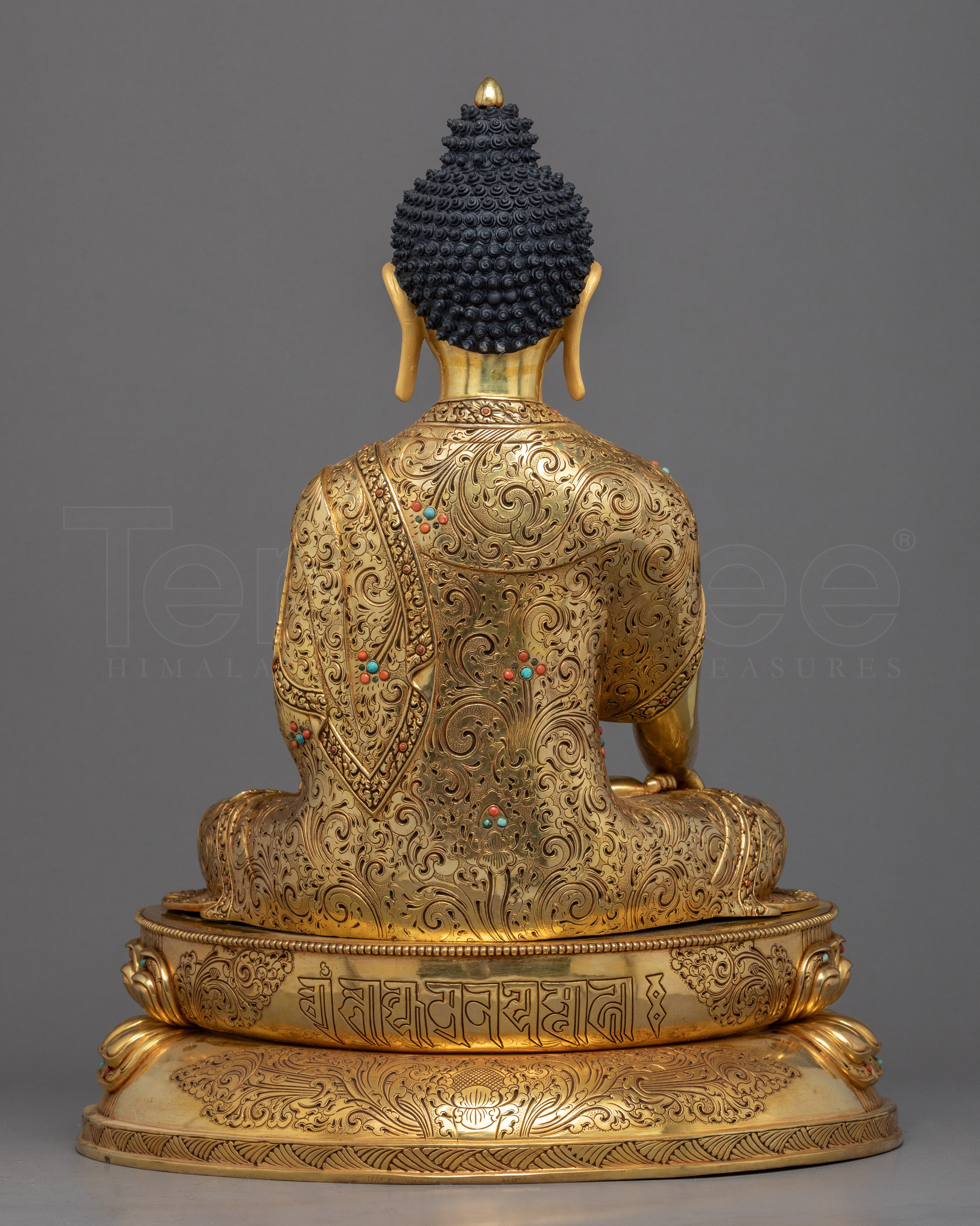 Buddha Shakyamuni Sculpture Tibet | Hand Carved Buddhist Deity