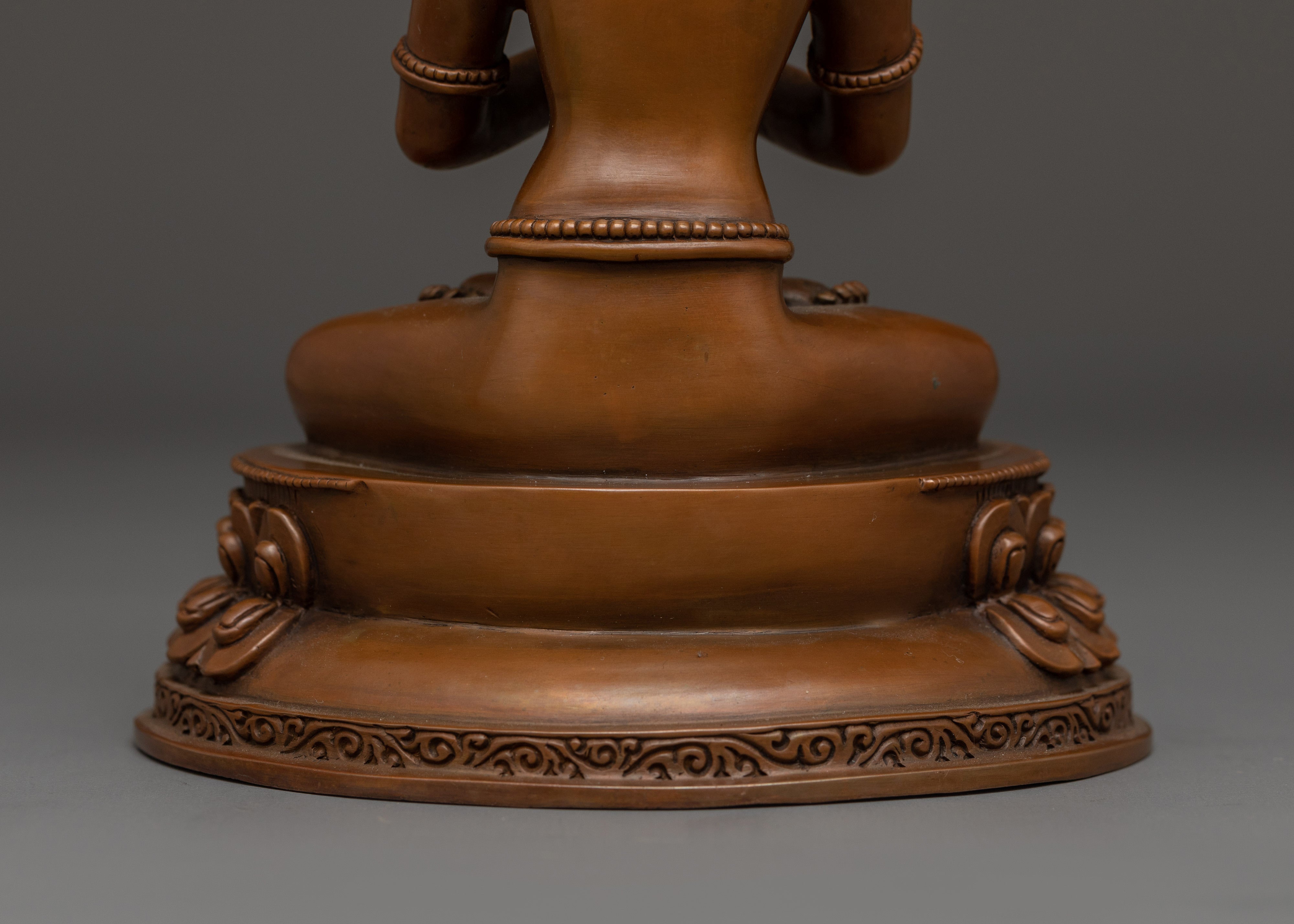 Oxidized Vajrdhara Statue | Dorje Chang - Primordial Buddha