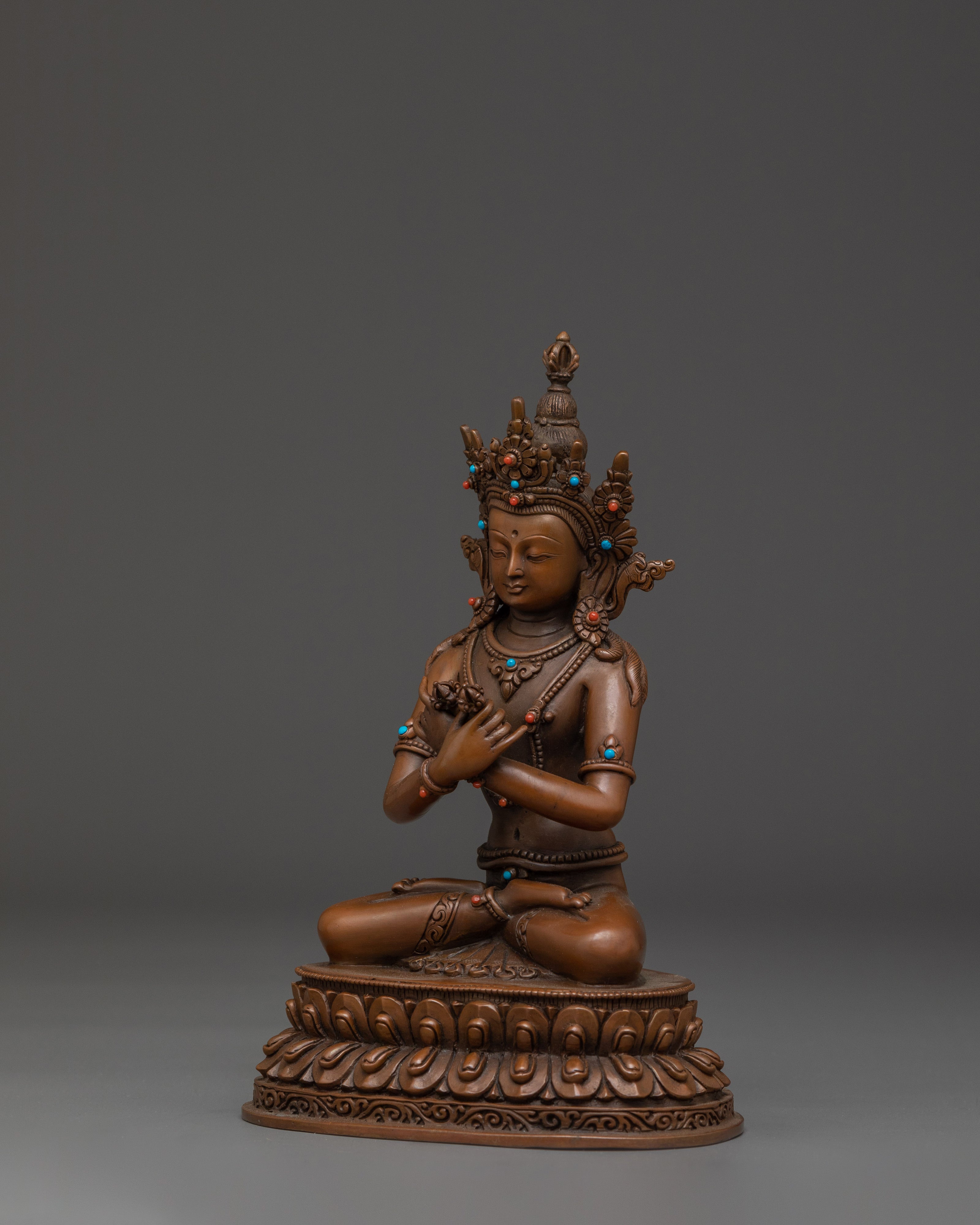 Oxidized Vajrdhara Statue | Dorje Chang - Primordial Buddha