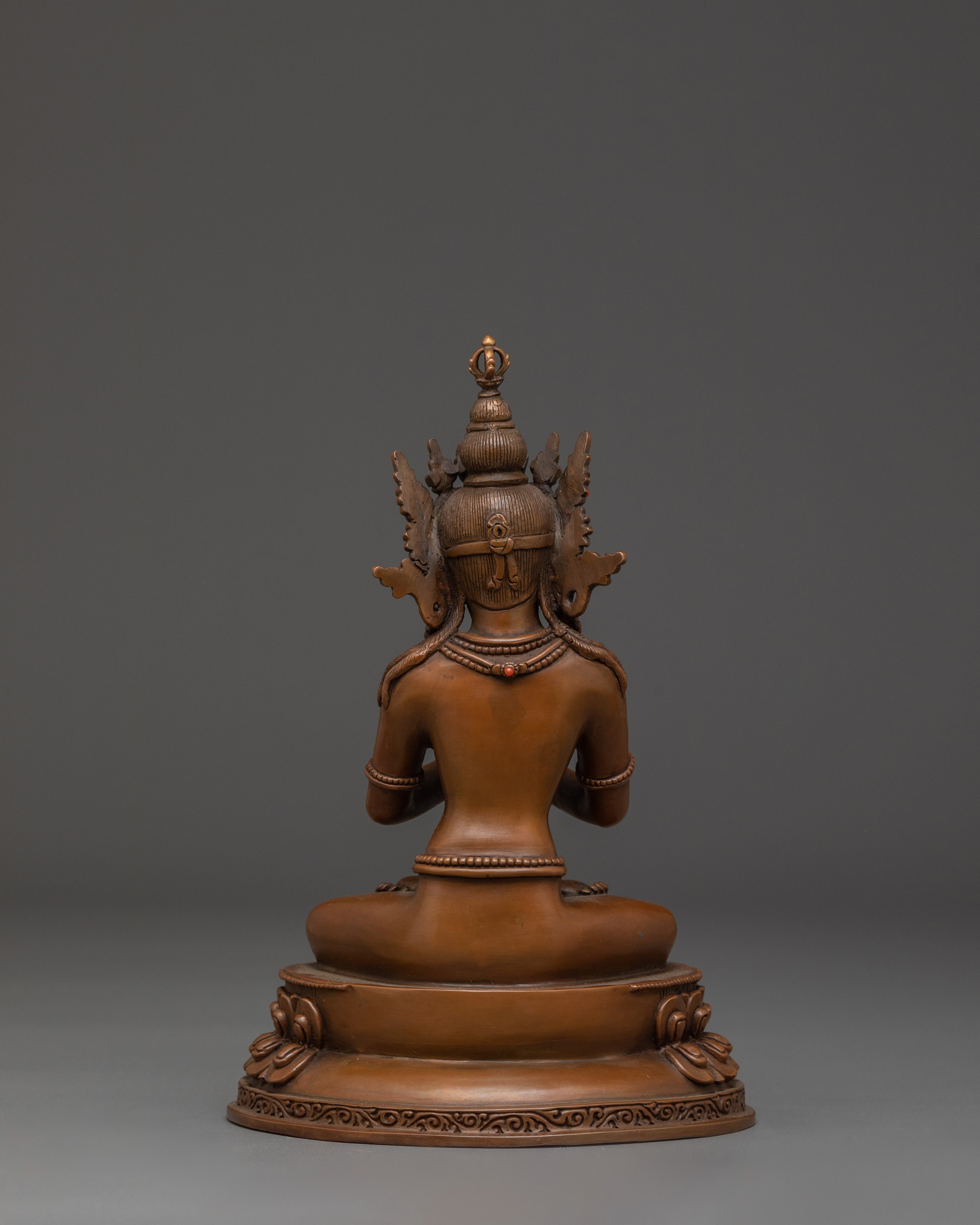Oxidized Vajrdhara Statue | Dorje Chang - Primordial Buddha