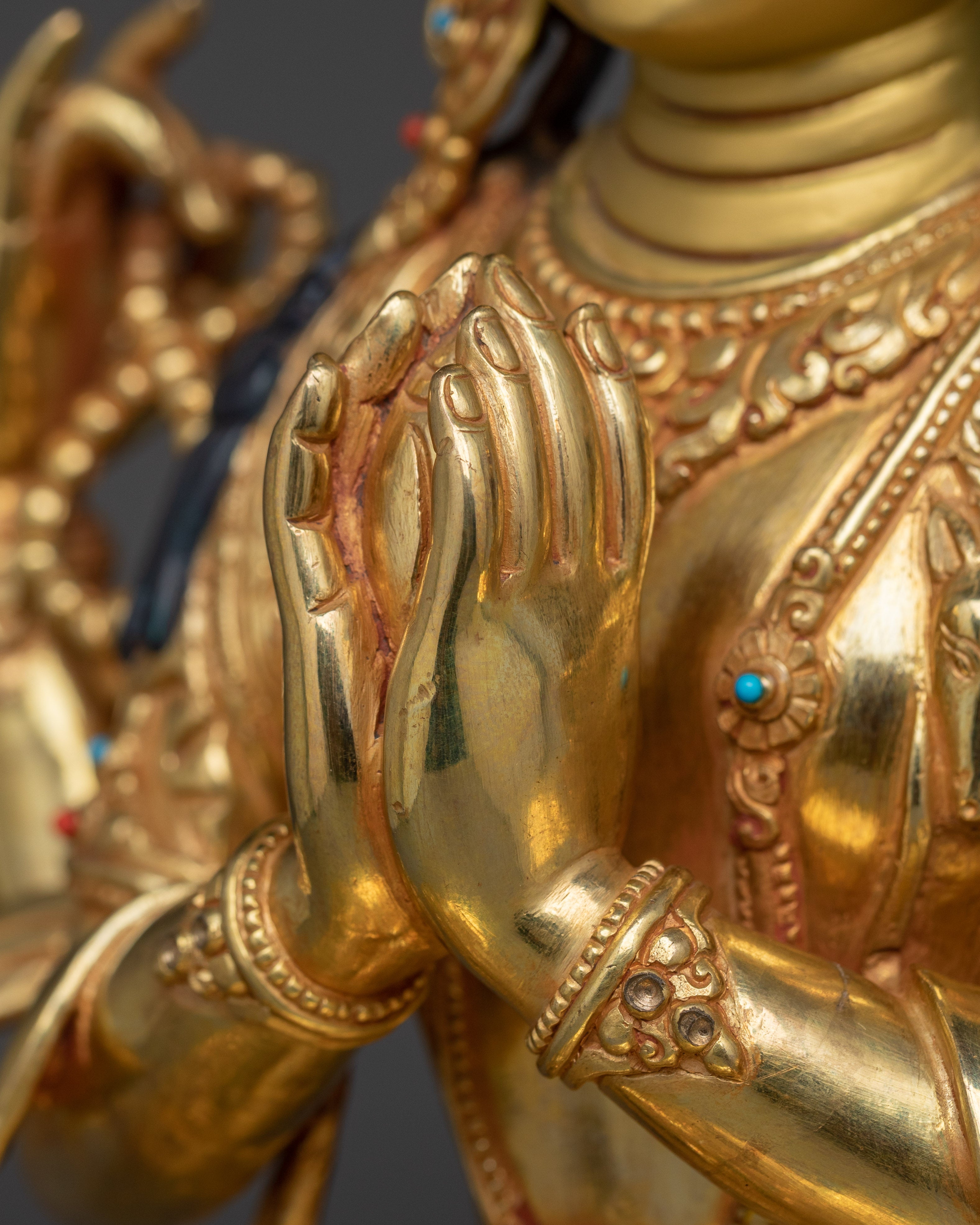 Compassion Lord Chenrezig Statue | Avalokiteshvara Serene Figurine