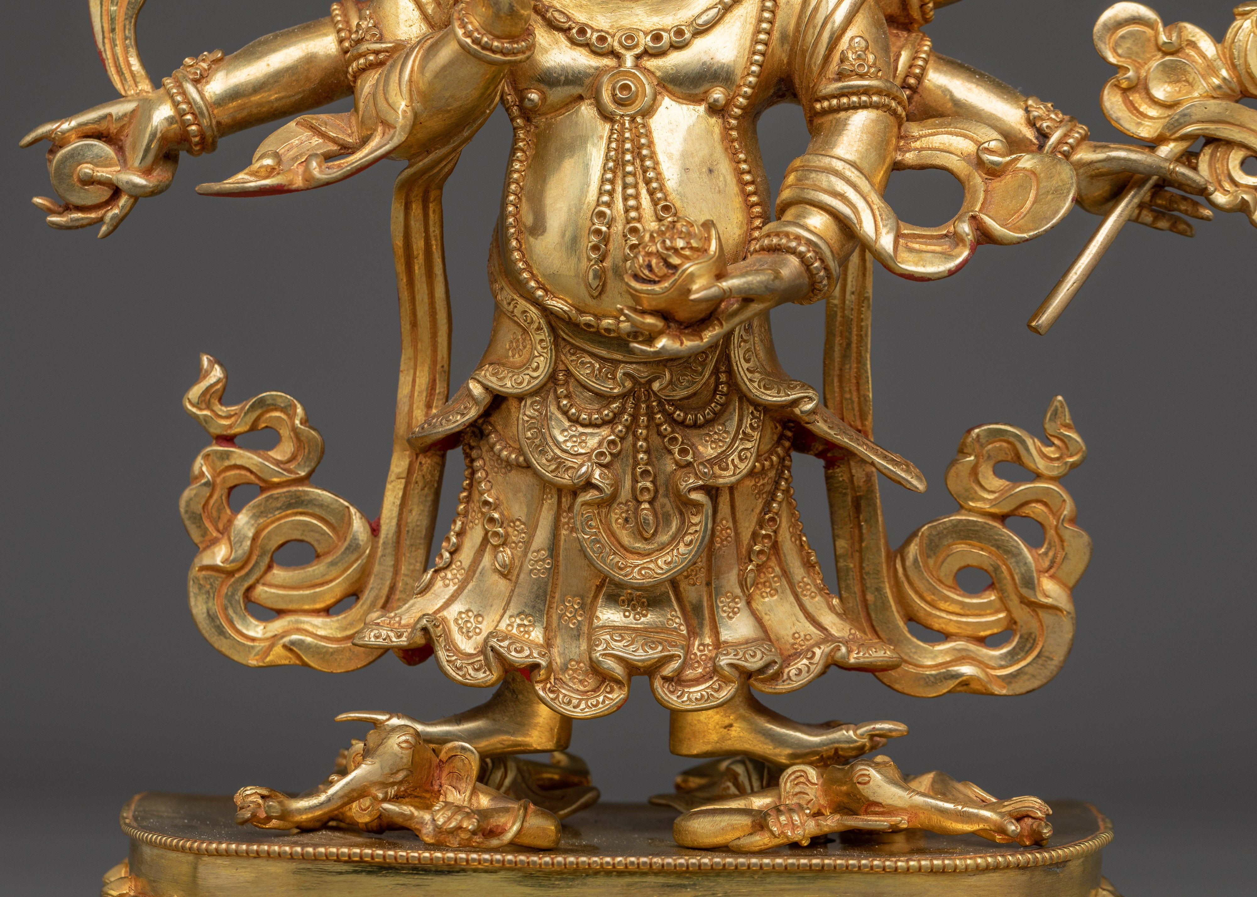 Tibetan Deity White Mahakala | Protector of the Dharma