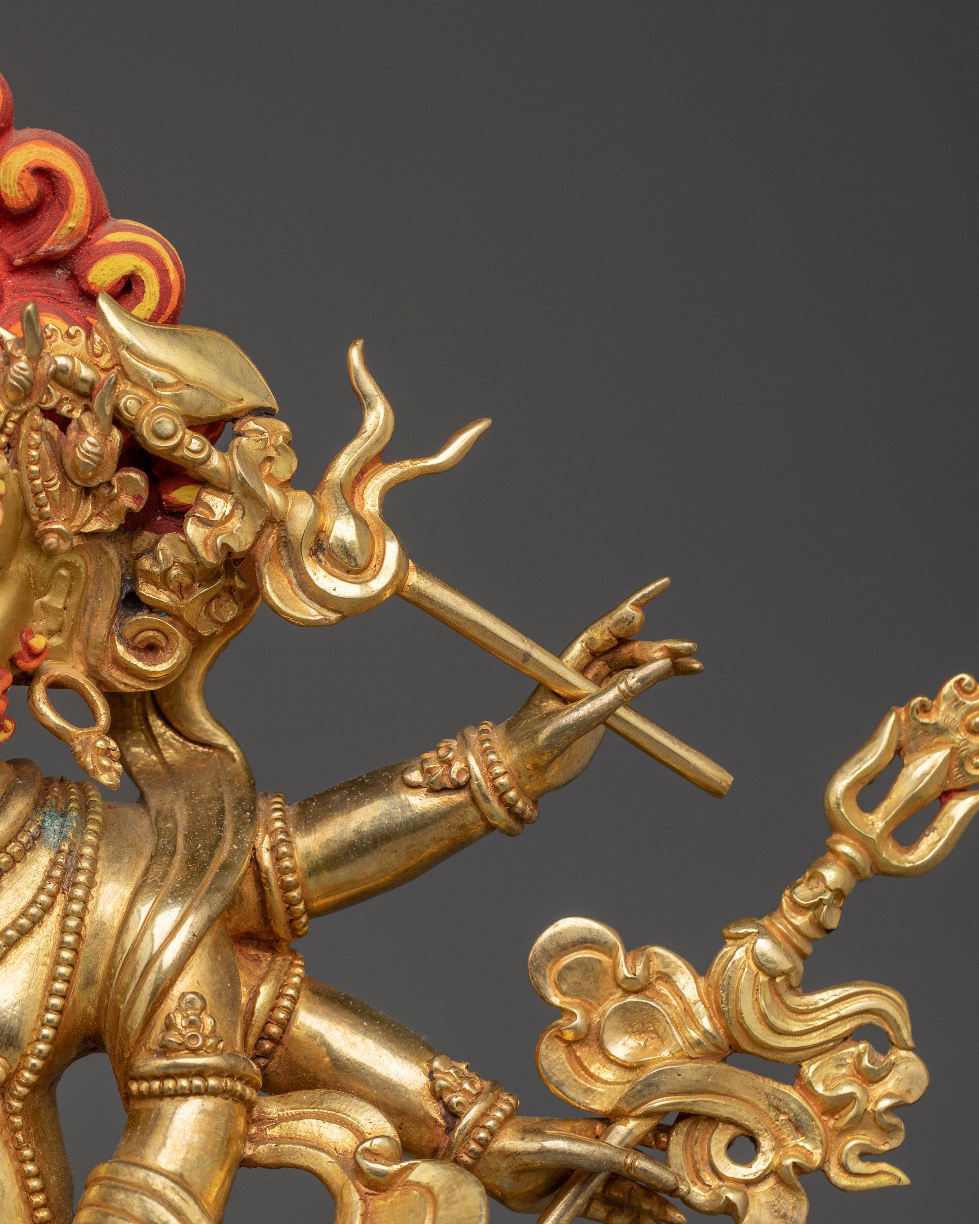 Tibetan Deity White Mahakala | Protector of the Dharma