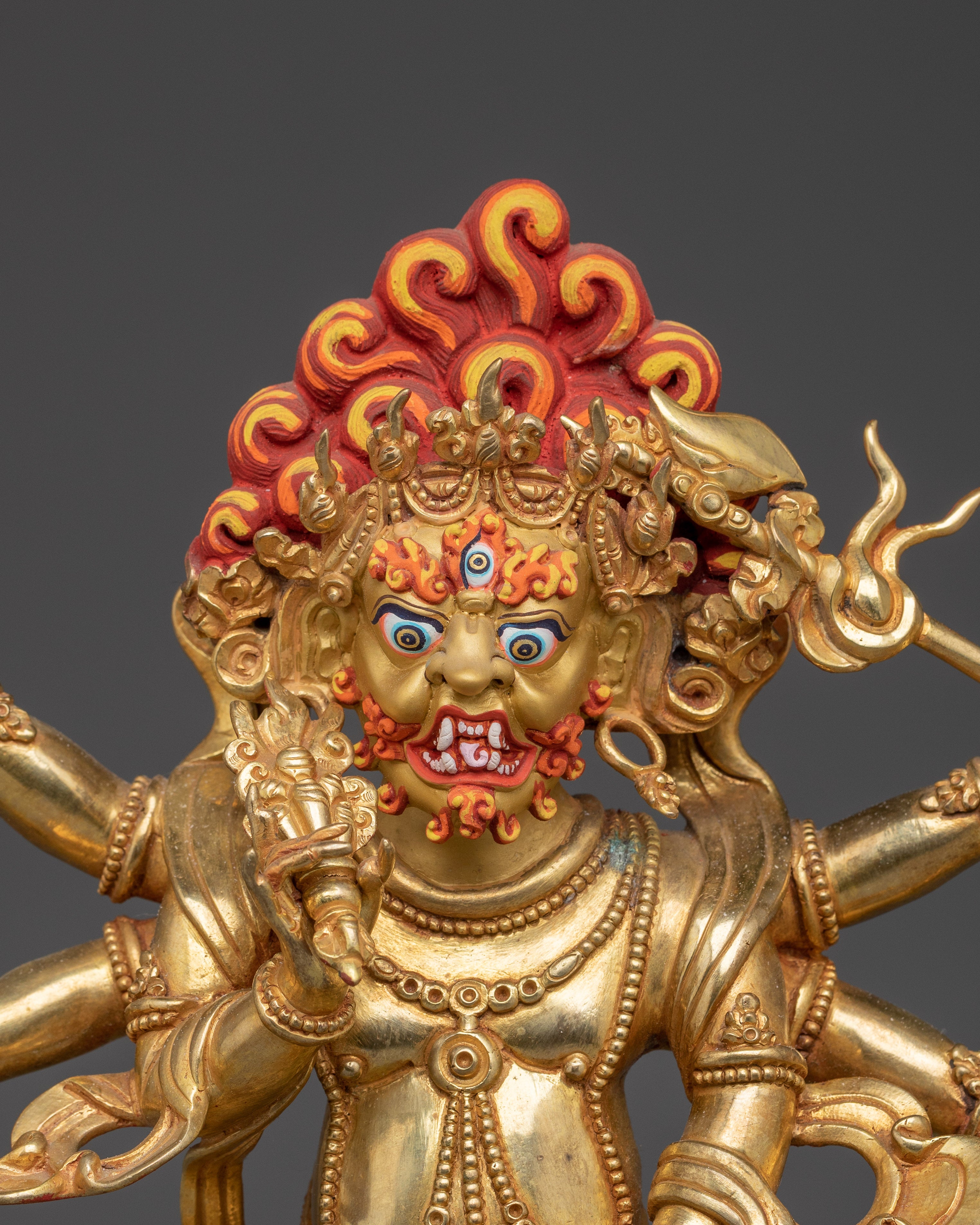 Tibetan Deity White Mahakala | Protector of the Dharma