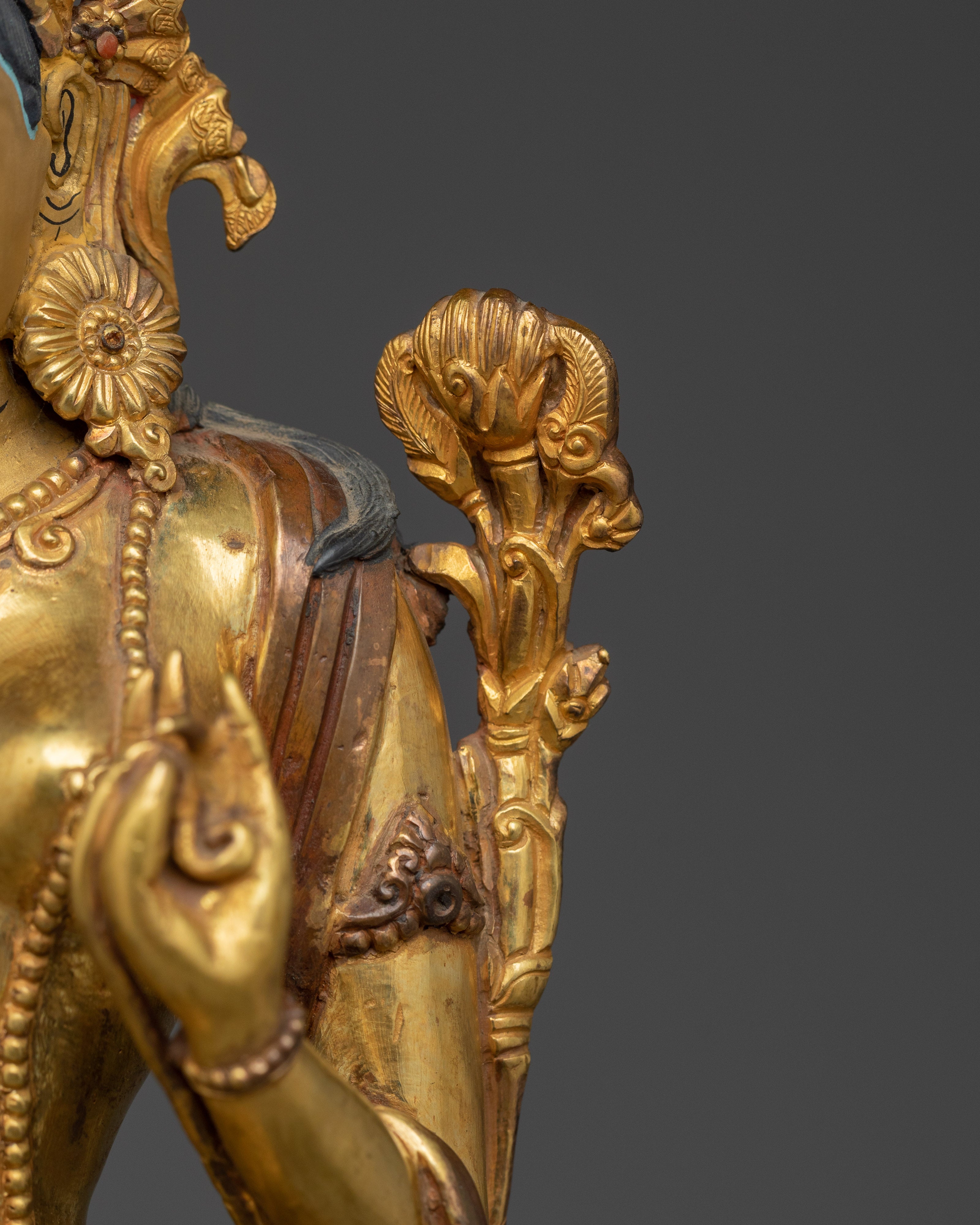 Himalayan Standing Tara Statue | Compassionate Tibetan Deity