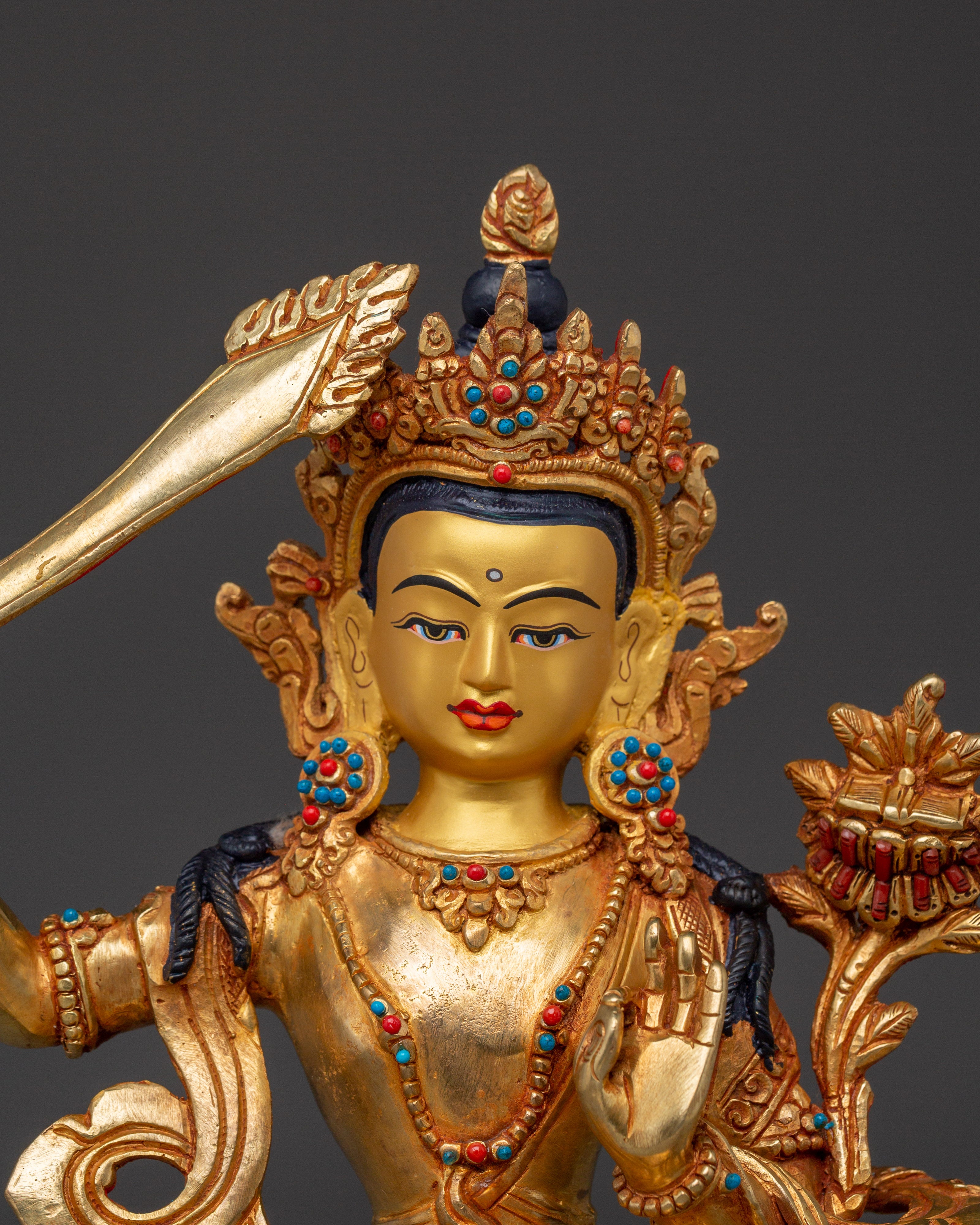 Tibetan Sculpture of Manjushri | Clarity of Mind