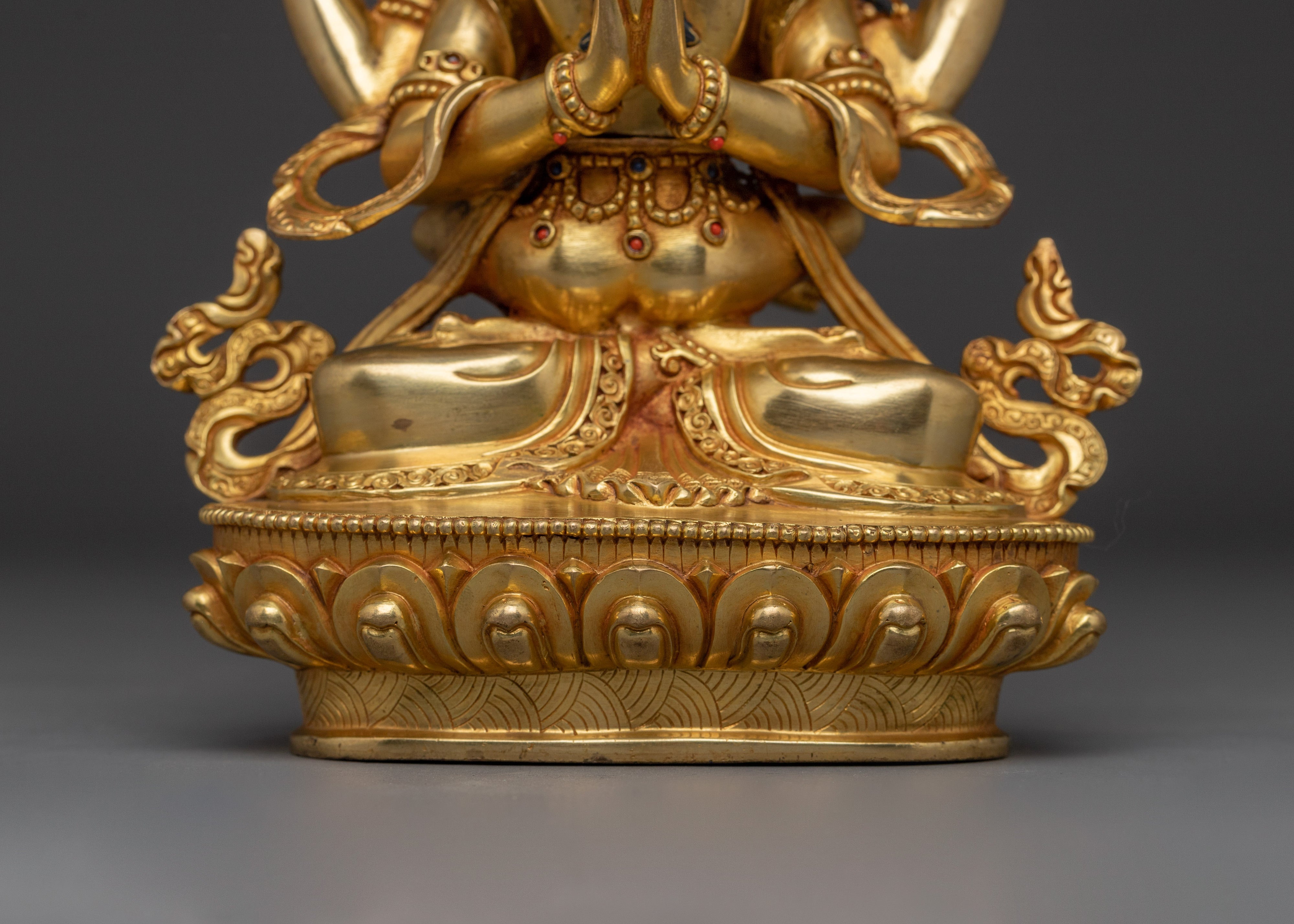 Chenresig With Consort Statue | Bodhisattva of Compassion