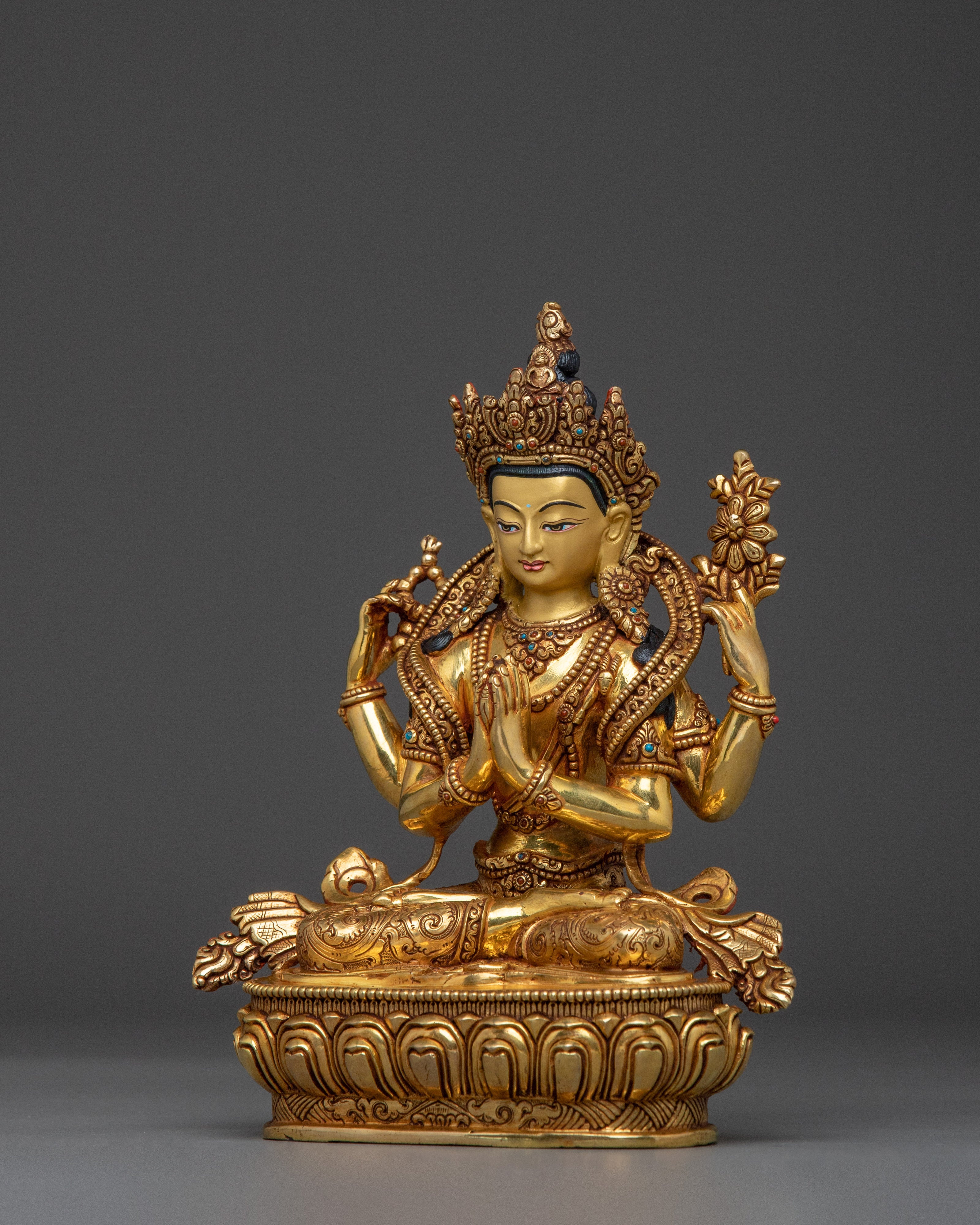 Lord of Kindness Chenrezig Statue | Avalokiteshvara Figurine