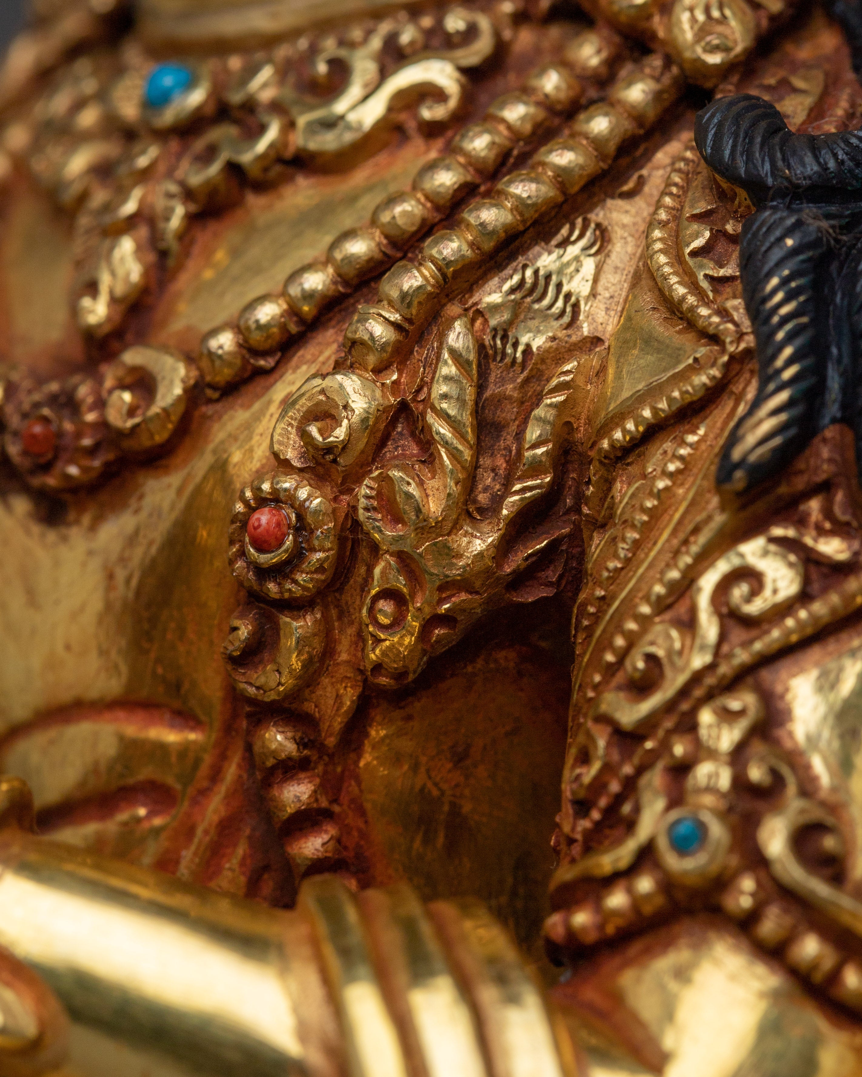 Nepalese Chenrezig Statue | Bodhisattva Art for Altar Decor