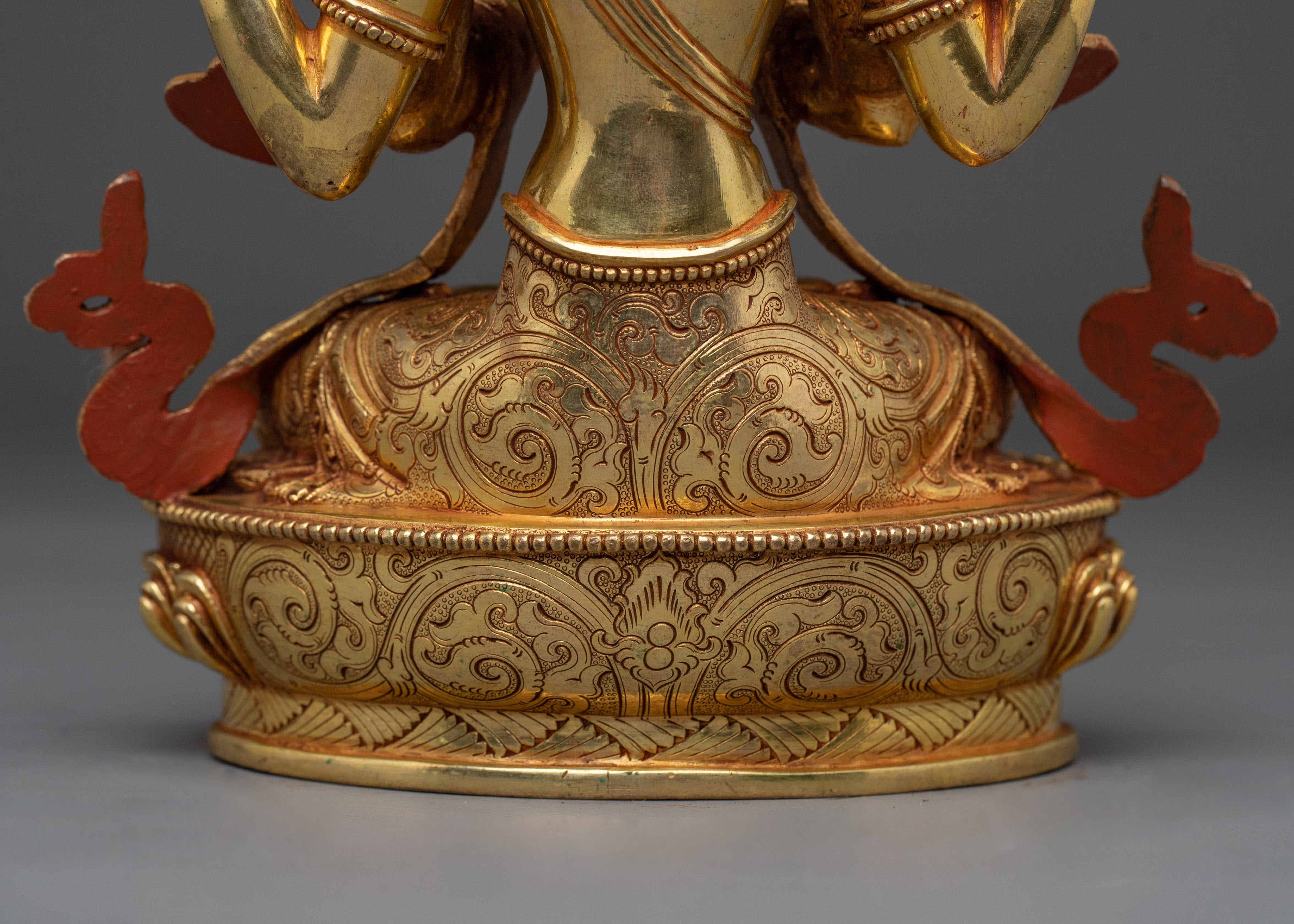Nepalese Chenrezig Statue | Bodhisattva Art for Altar Decor