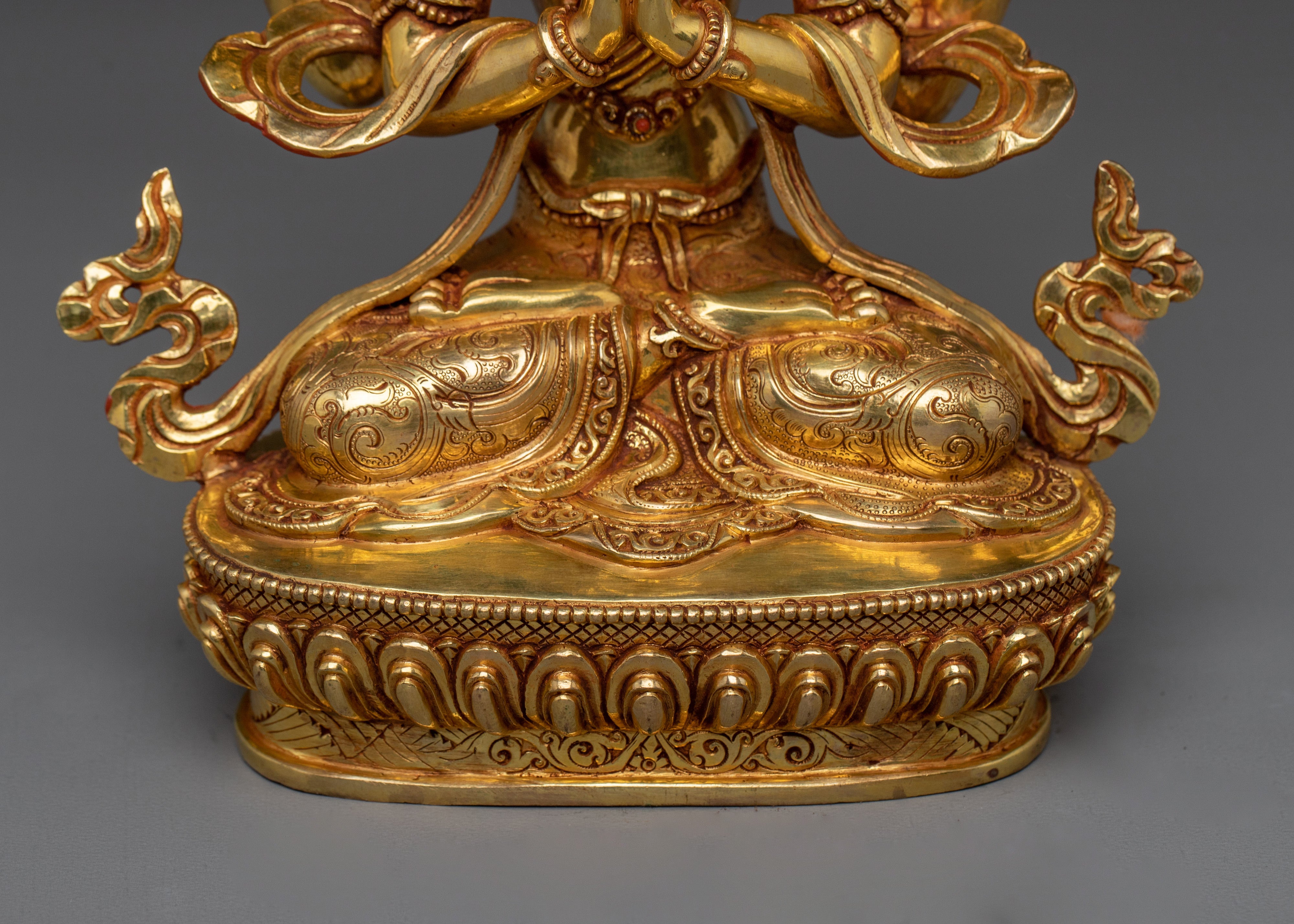 Nepalese Chenrezig Statue | Bodhisattva Art for Altar Decor