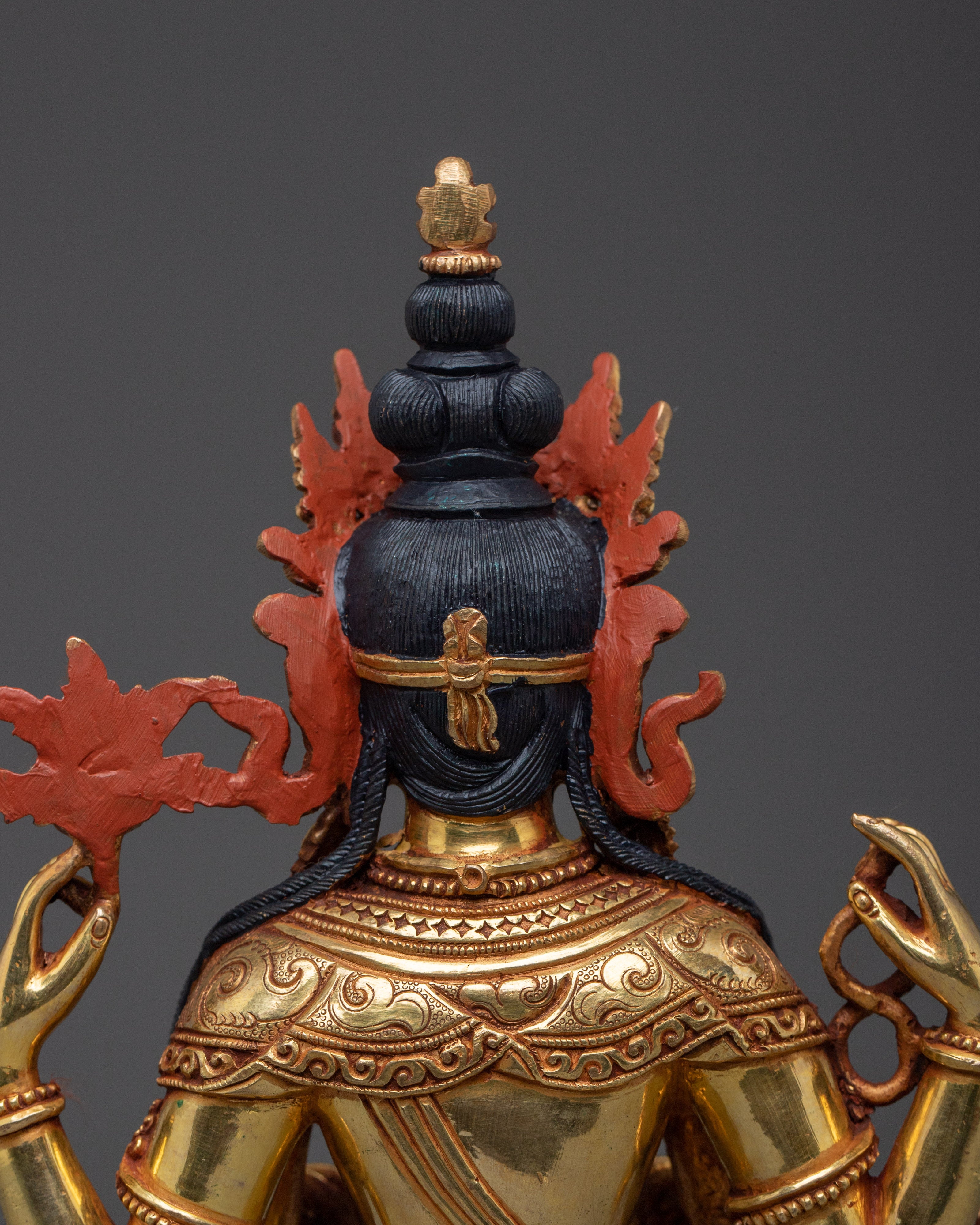 Nepalese Chenrezig Statue | Bodhisattva Art for Altar Decor