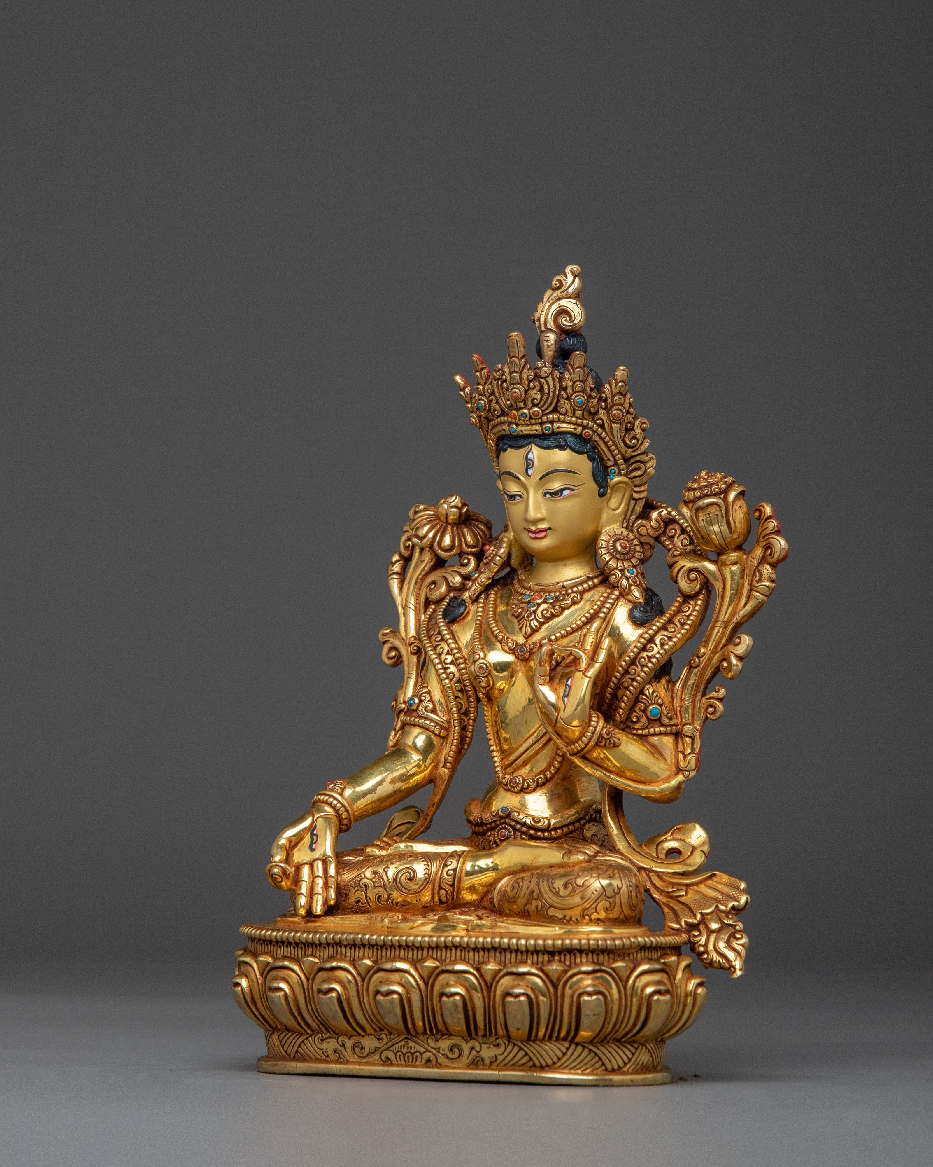 Majestic White Tara Statue | Sita Tara - Compassionate and Healing Deity