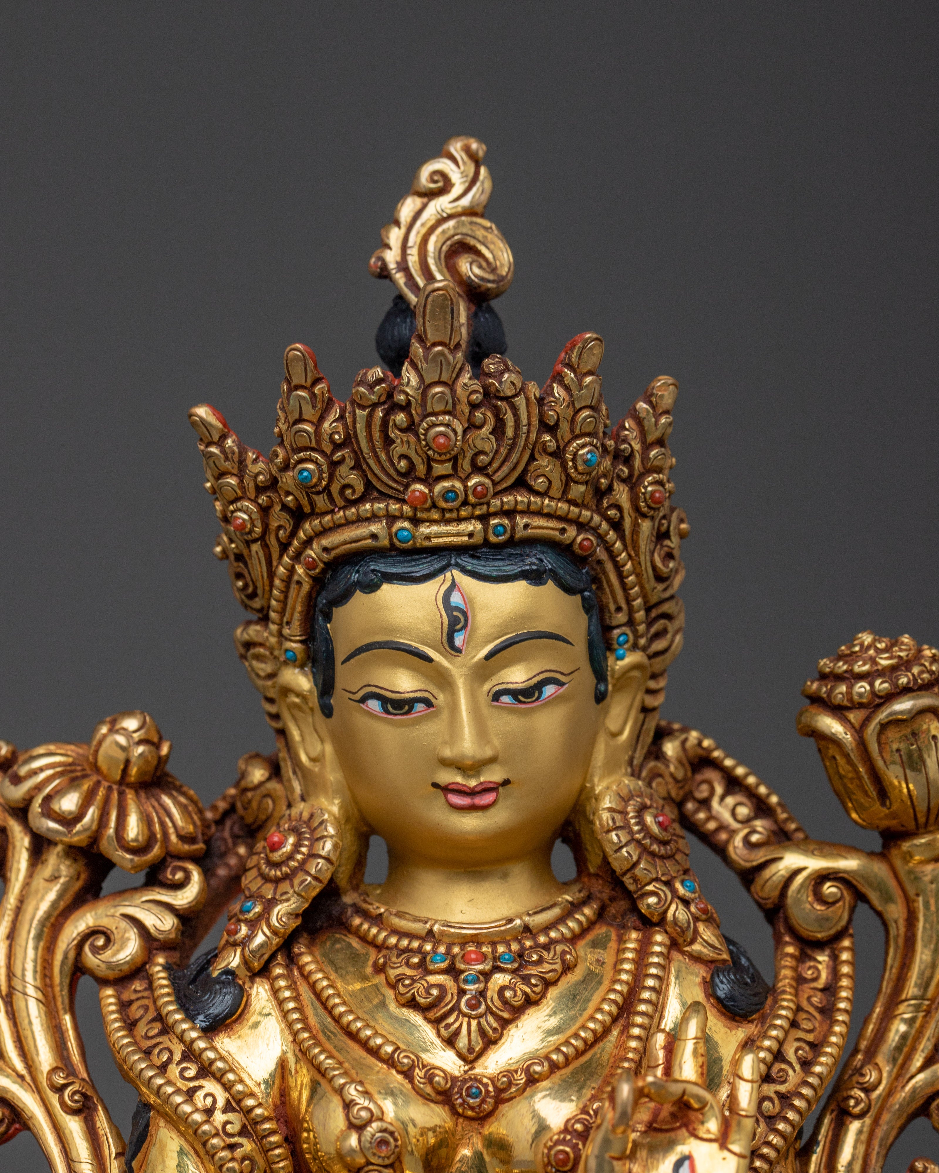 Majestic White Tara Statue | Sita Tara - Compassionate and Healing Deity