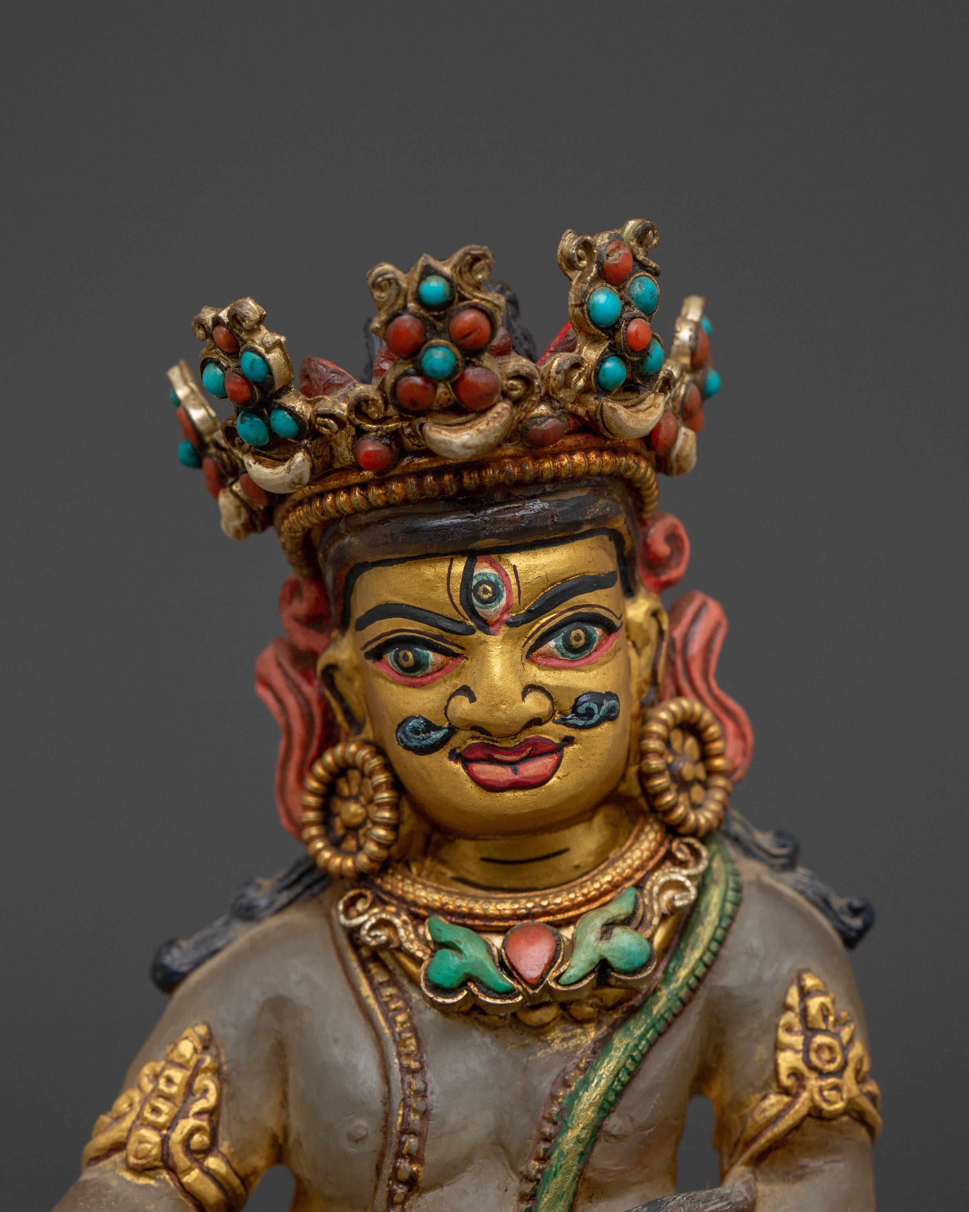 Lord of Abundance Dzambhala Statue | Guardian of Wealth
