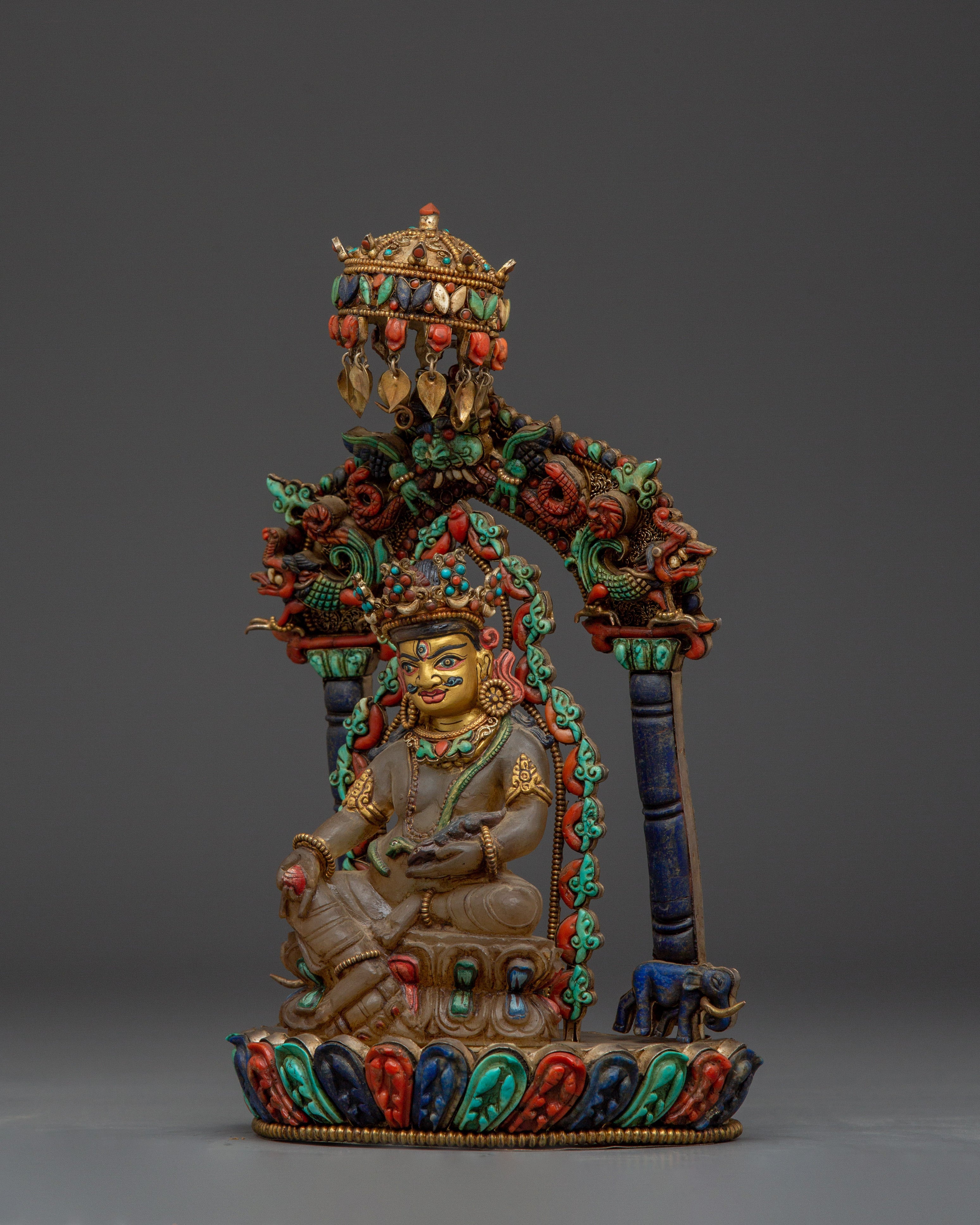 Lord of Abundance Dzambhala Statue | Guardian of Wealth