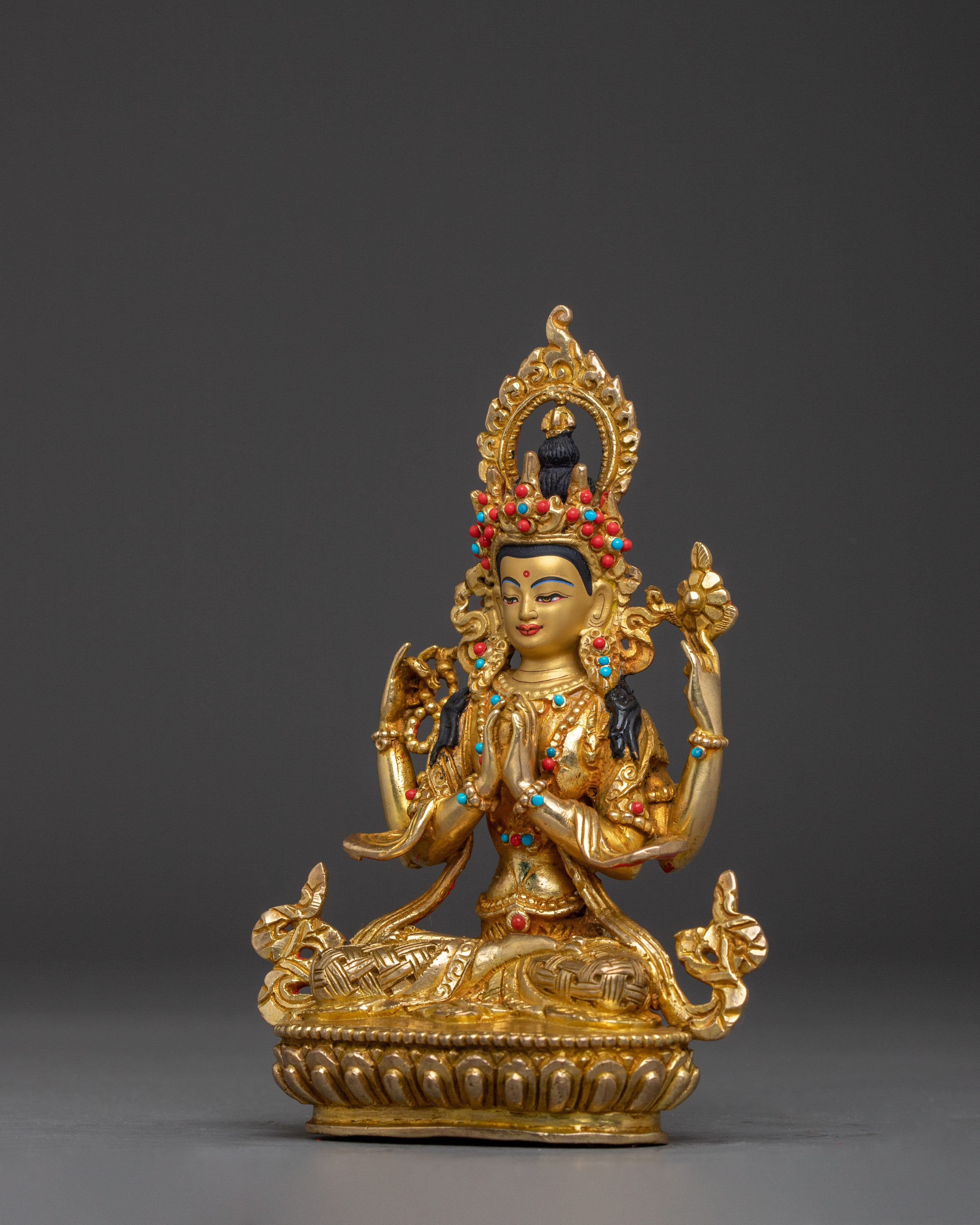 Devotional Artwork of Chenrezig | Also known as Avalokiteshvara