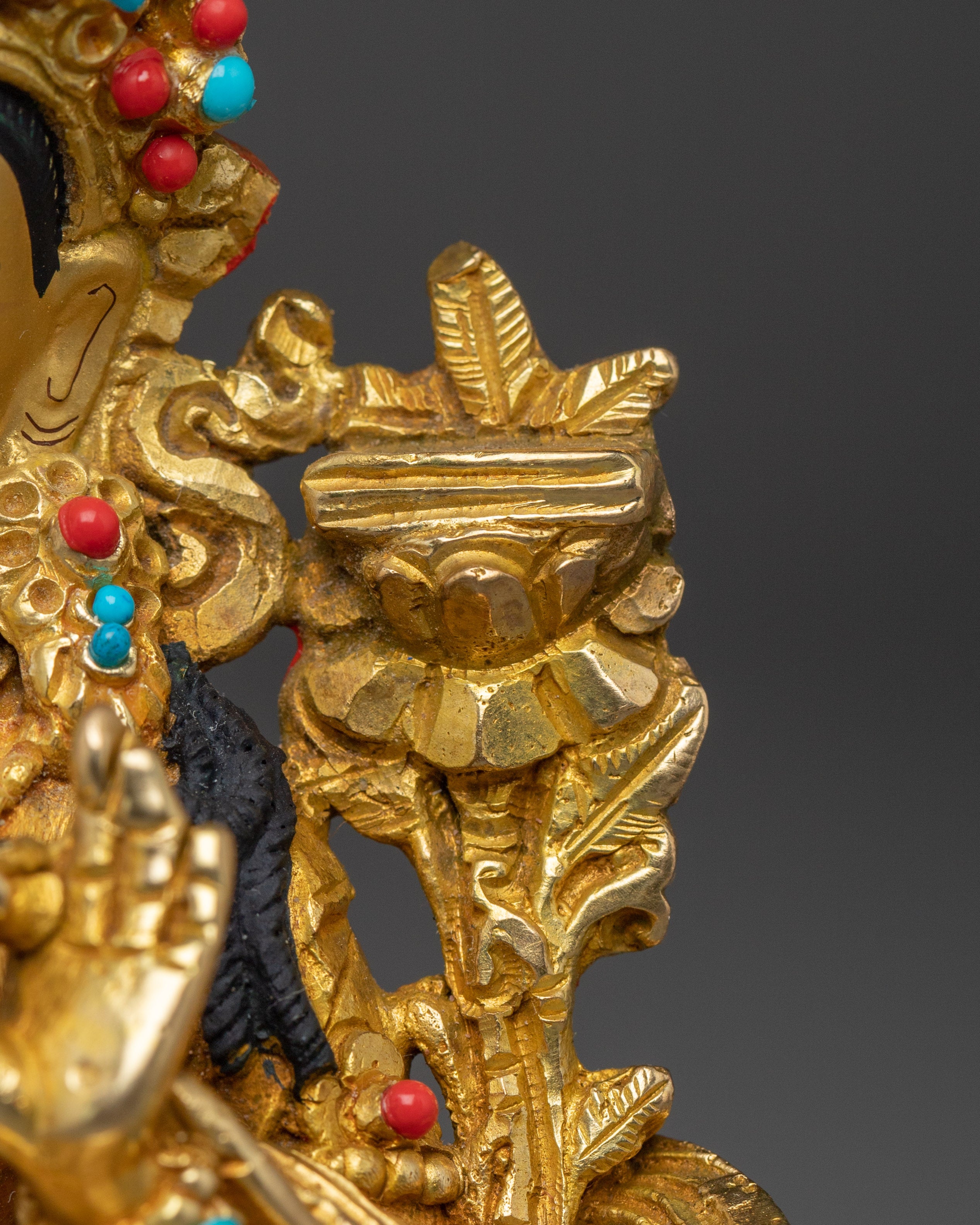 Golden Bodhisattva Statue Set | Tibetan Buddhism Five Enlightened Beings