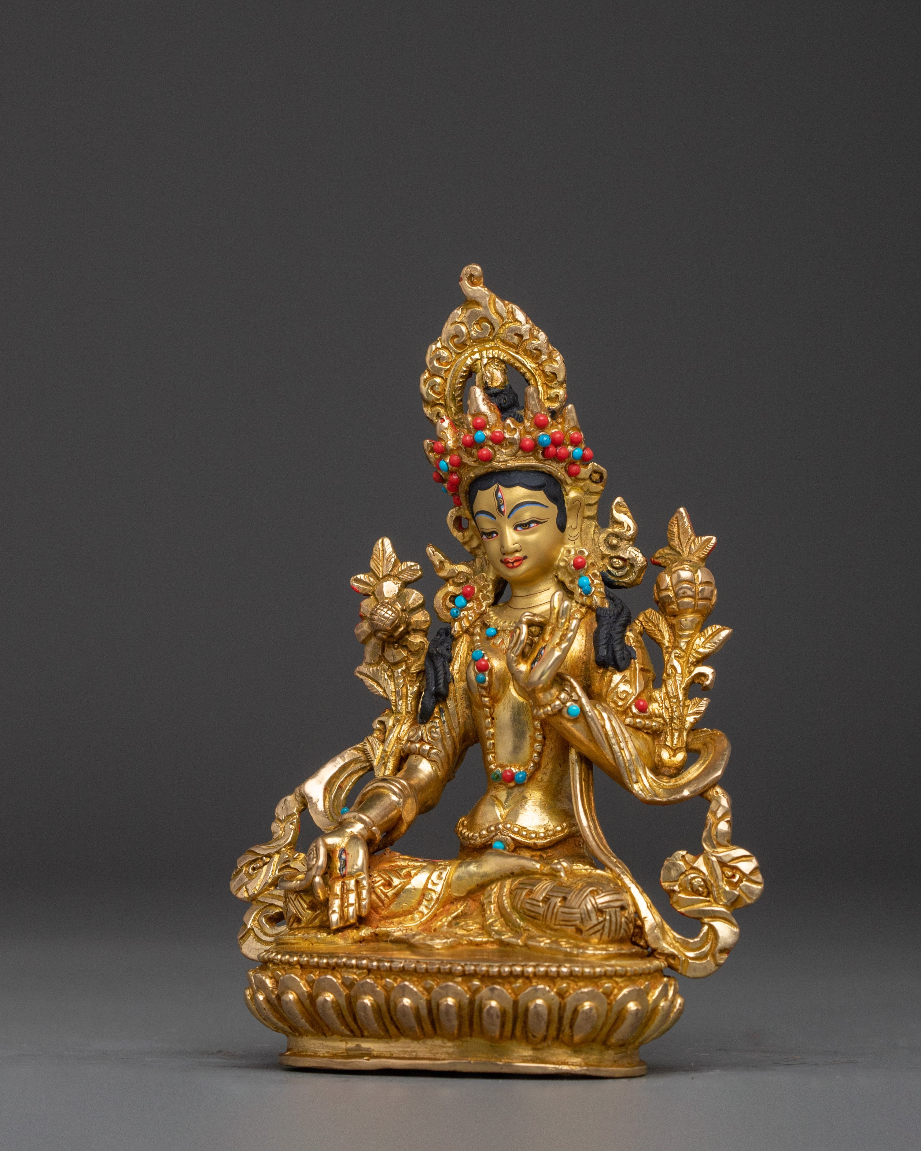 Sita Tara Handcrafted Statue | White Tara - Compassionate and Healing Deity