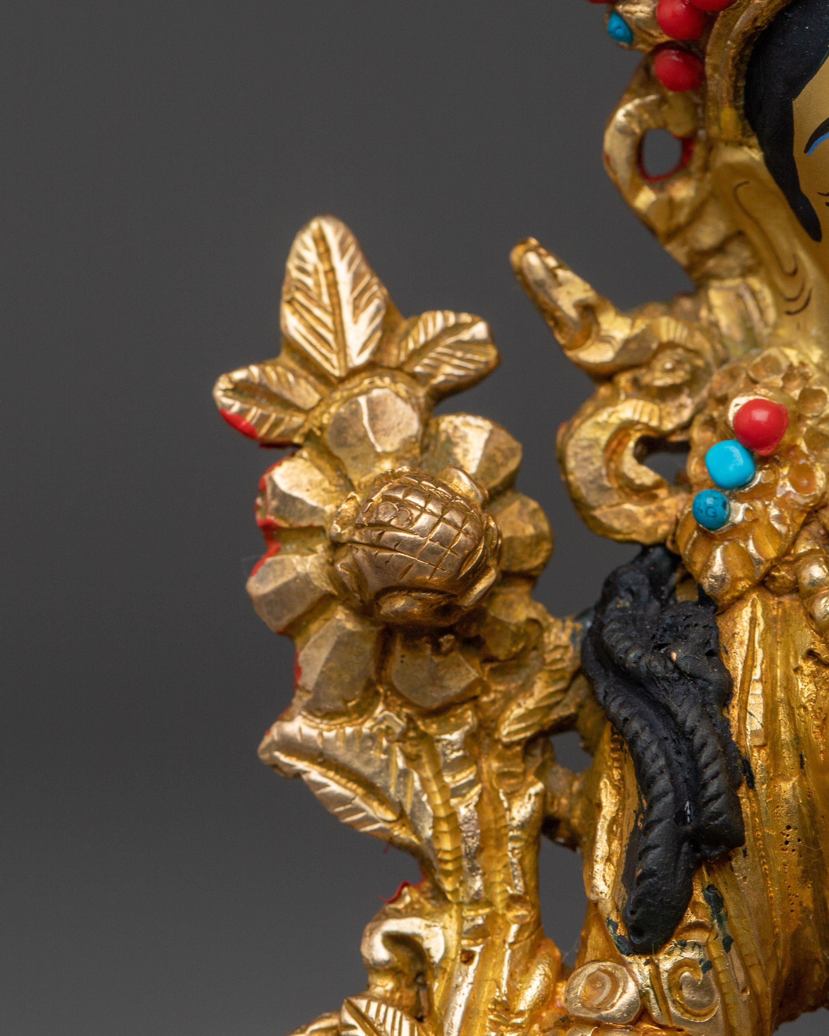 Golden Bodhisattva Statue Set | Tibetan Buddhism Five Enlightened Beings