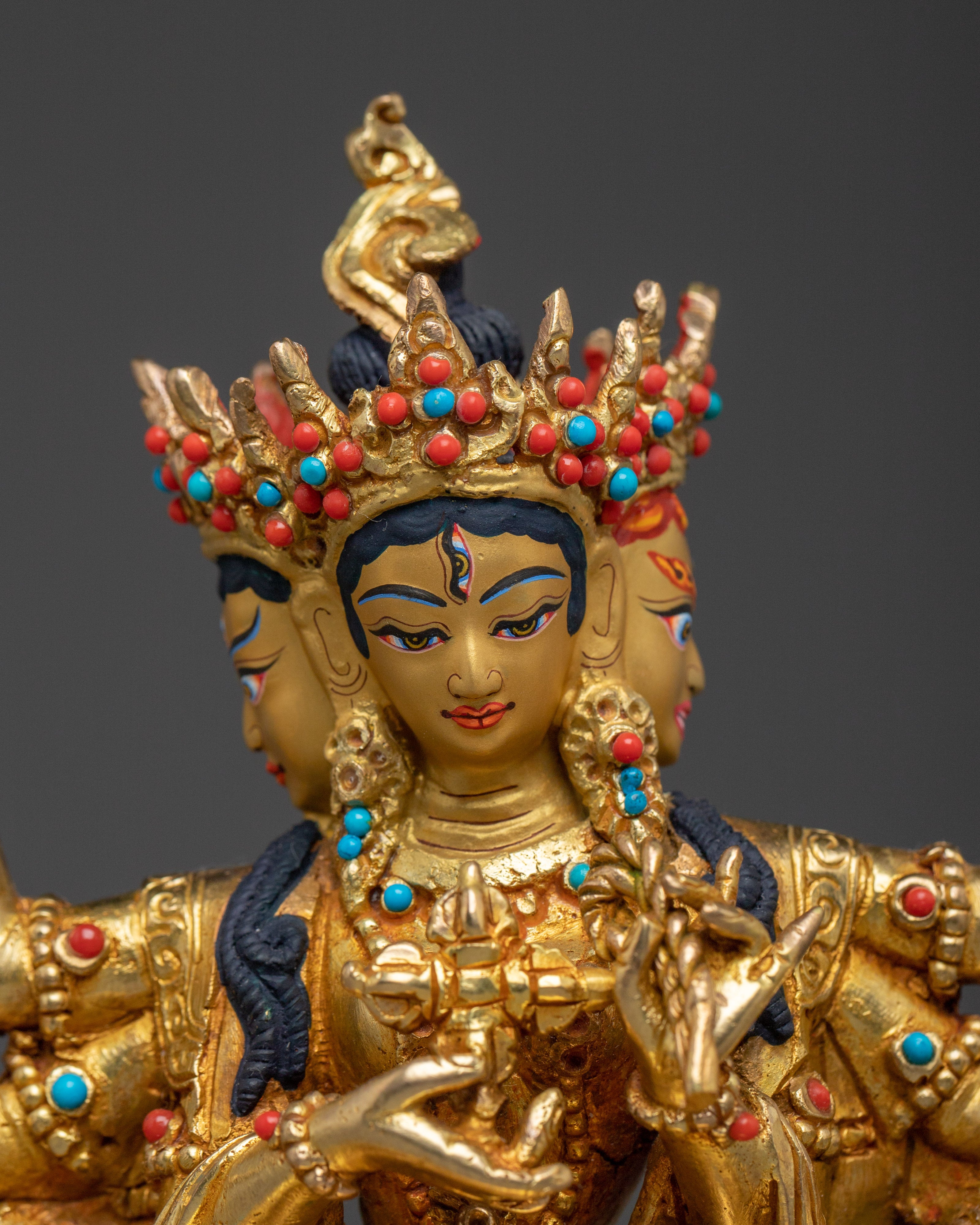 Ushnishavijyaja Handmade Statue | Namgyalma - Negative Karma Purifier