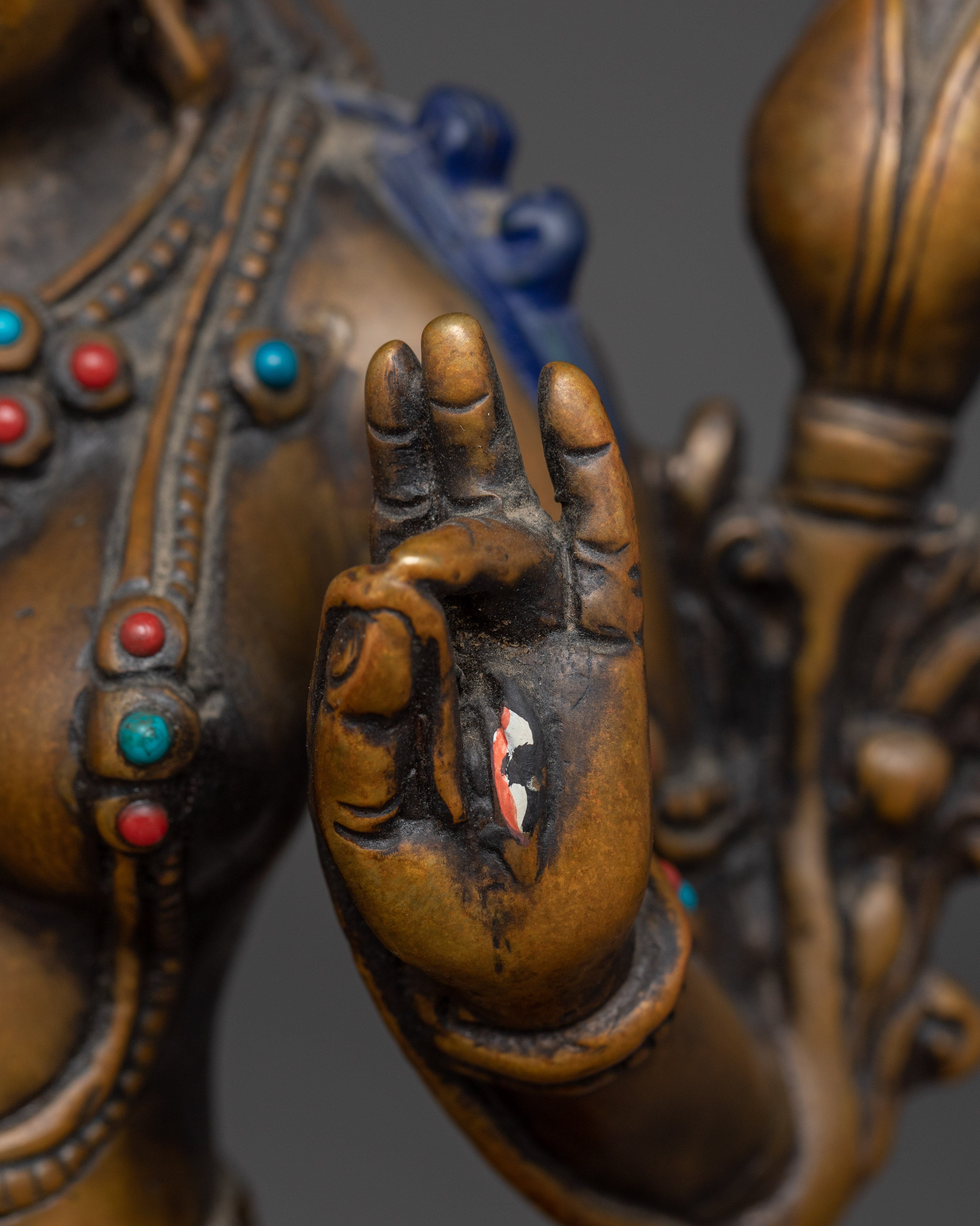 Oxidized White Tara Statue | Sita Tara - Compassionate and Healing Deity