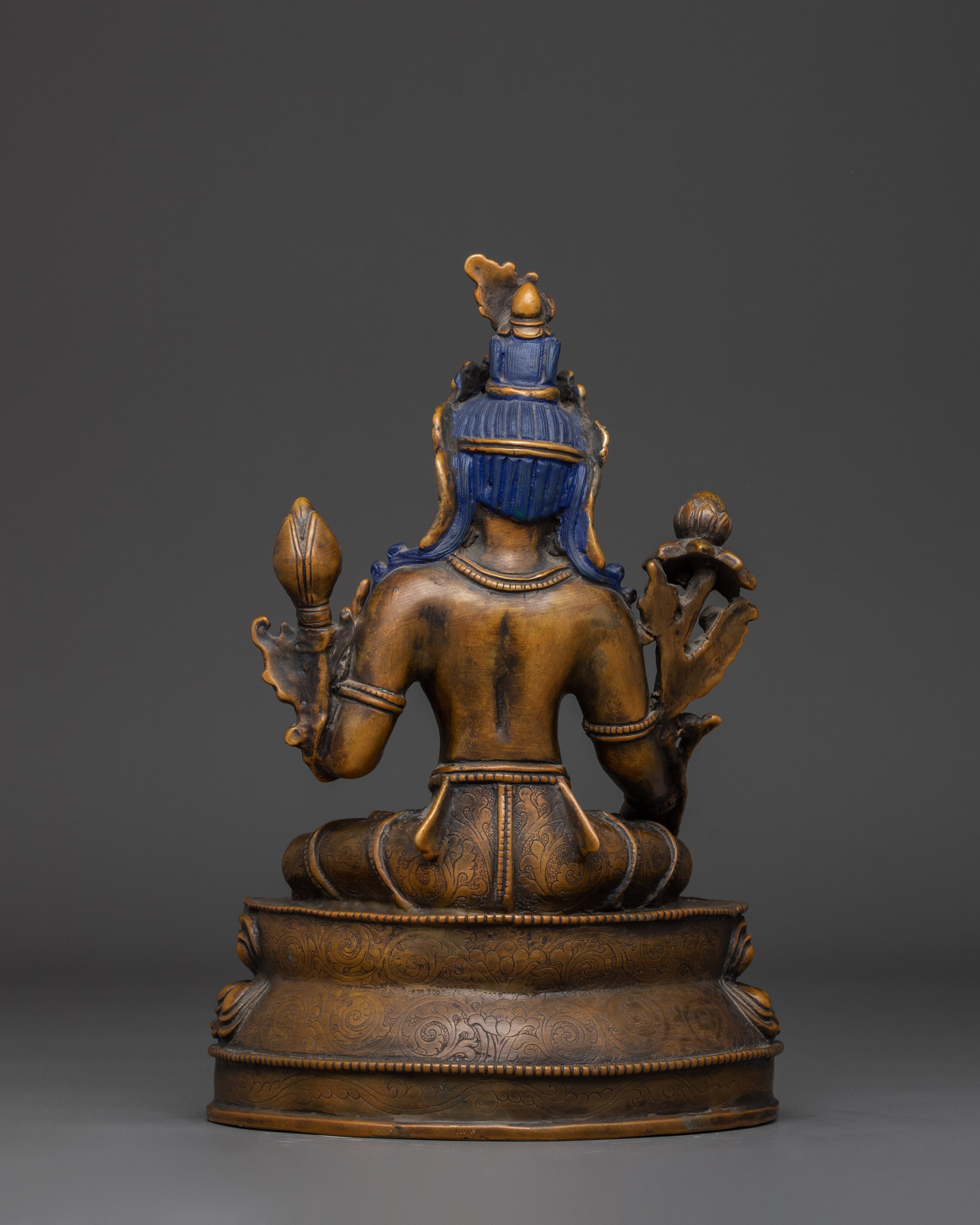 Oxidized White Tara Statue | Sita Tara - Compassionate and Healing Deity