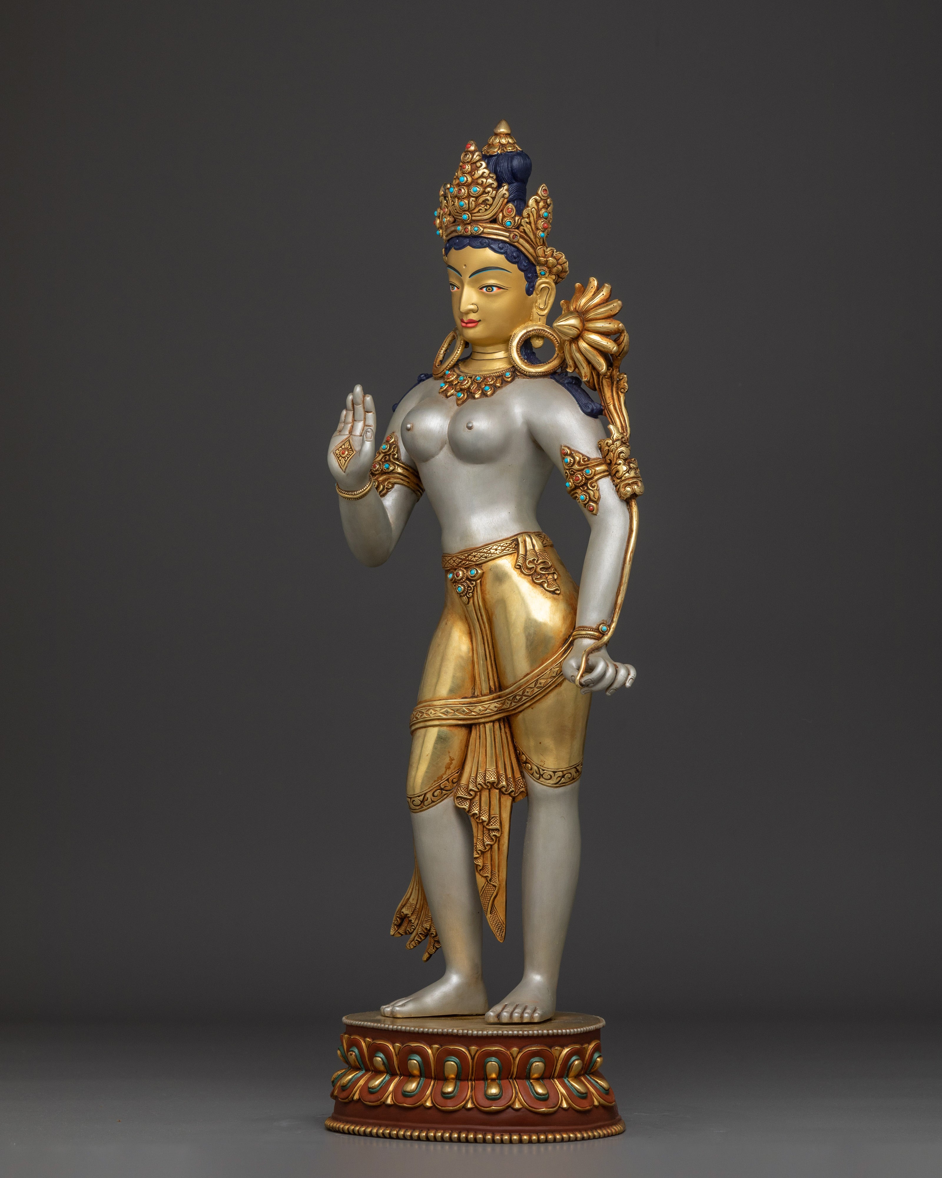 Green Tara Standing Statue | Shyama Tara - Mother of All Buddhas