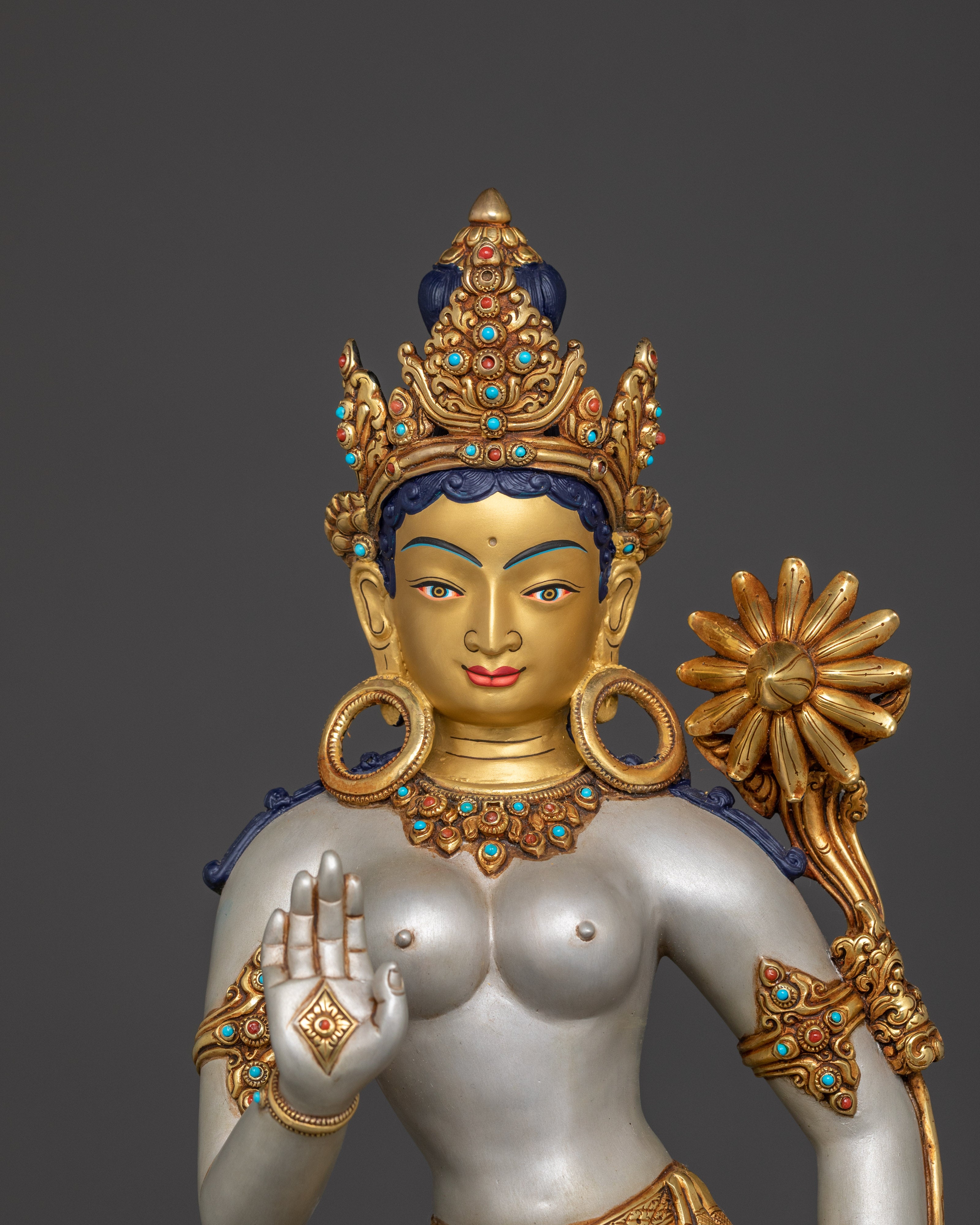 Green Tara Standing Statue | Shyama Tara - Mother of All Buddhas