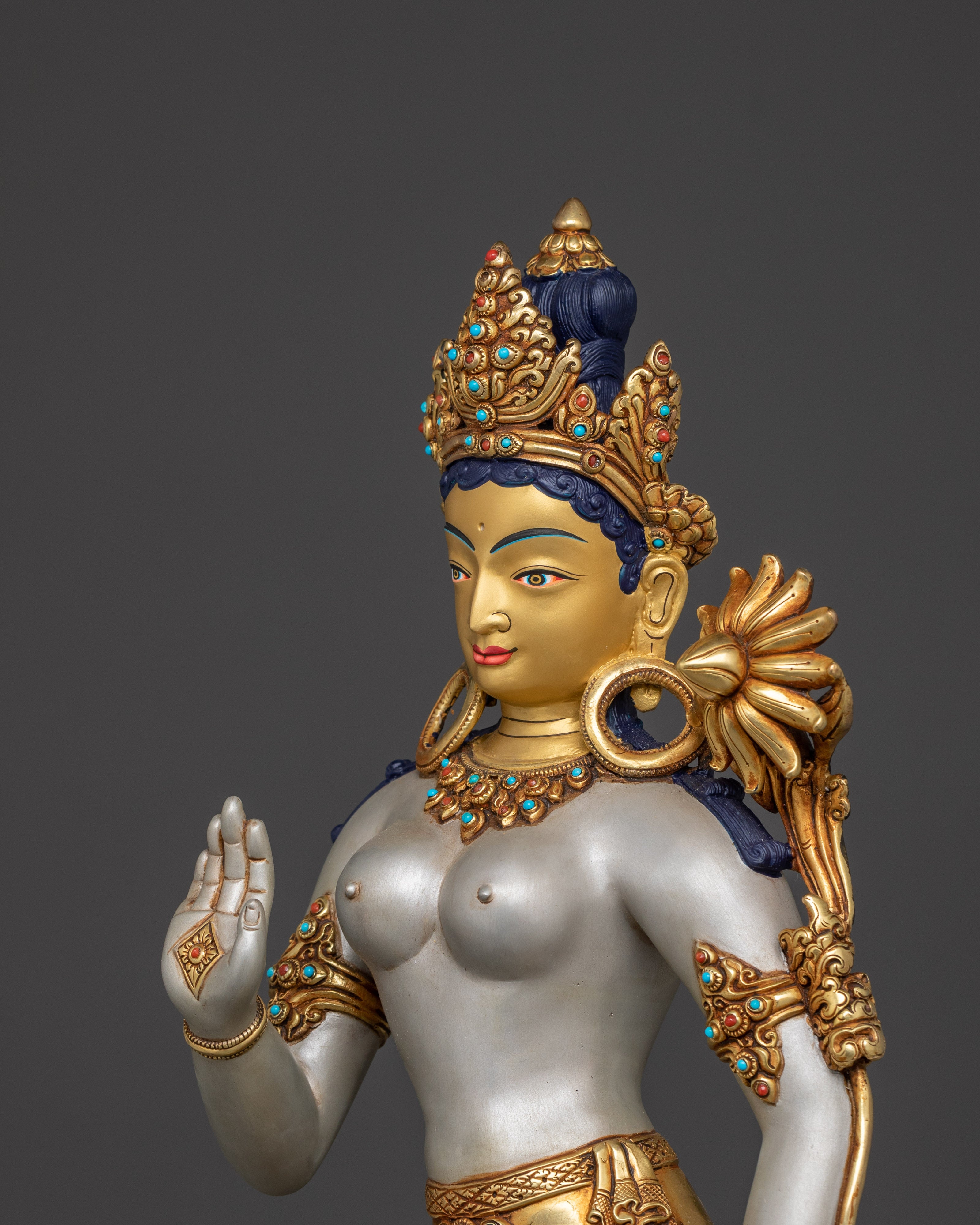 Green Tara Standing Statue | Shyama Tara - Mother of All Buddhas
