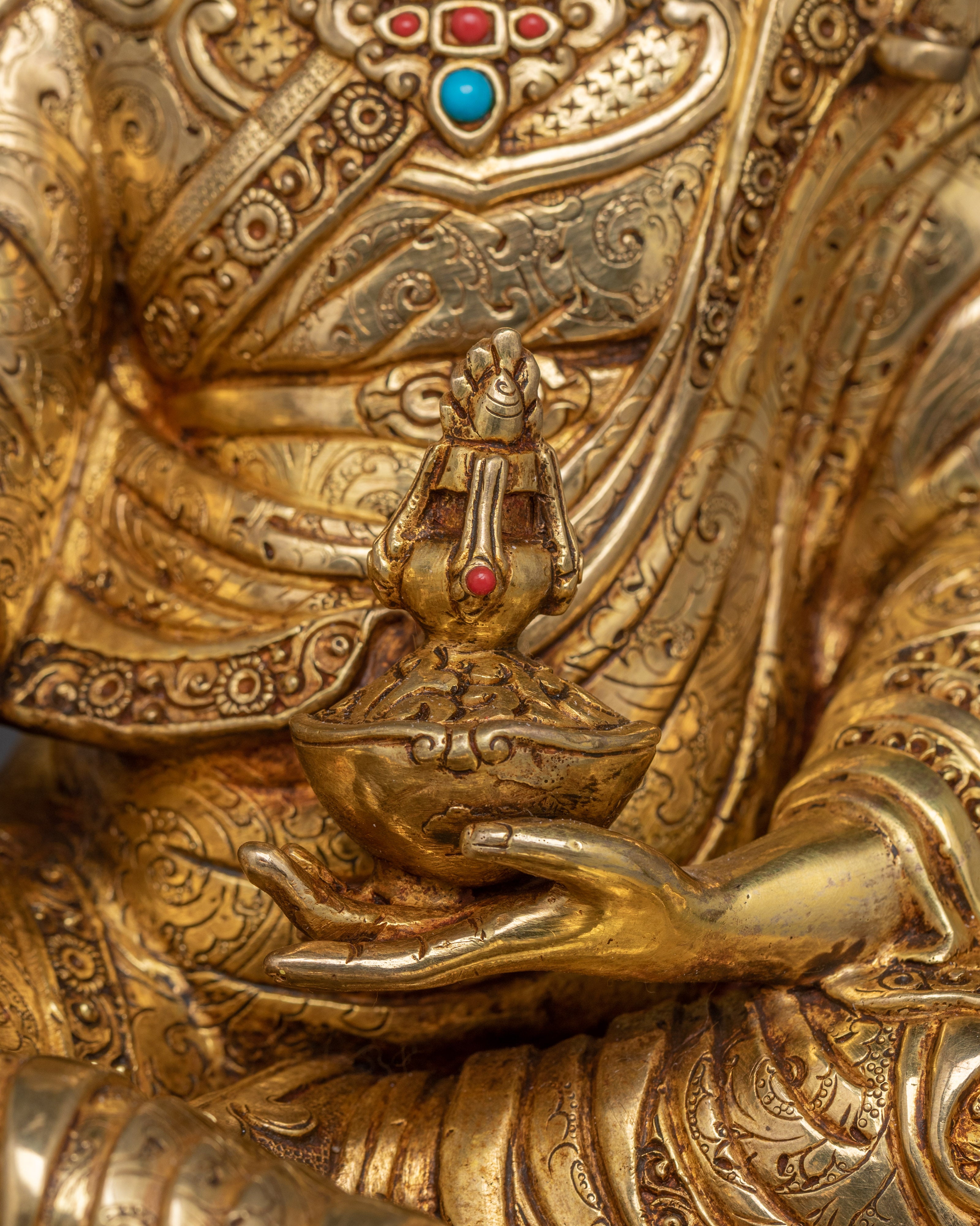 Tibetan Spirituality Guru Rinpoche Statue | Buddhist Master