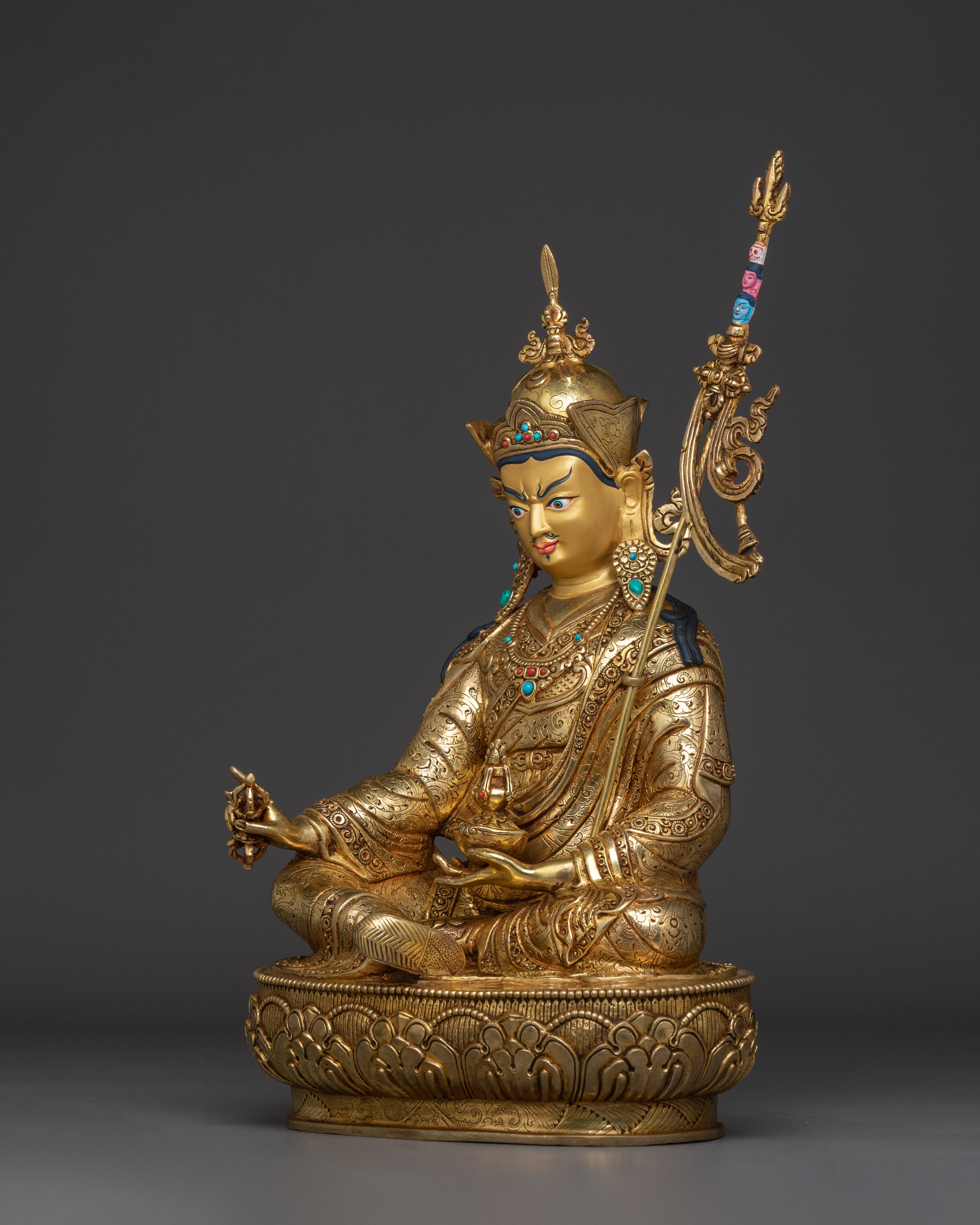 Tibetan Spirituality Guru Rinpoche Statue | Buddhist Master