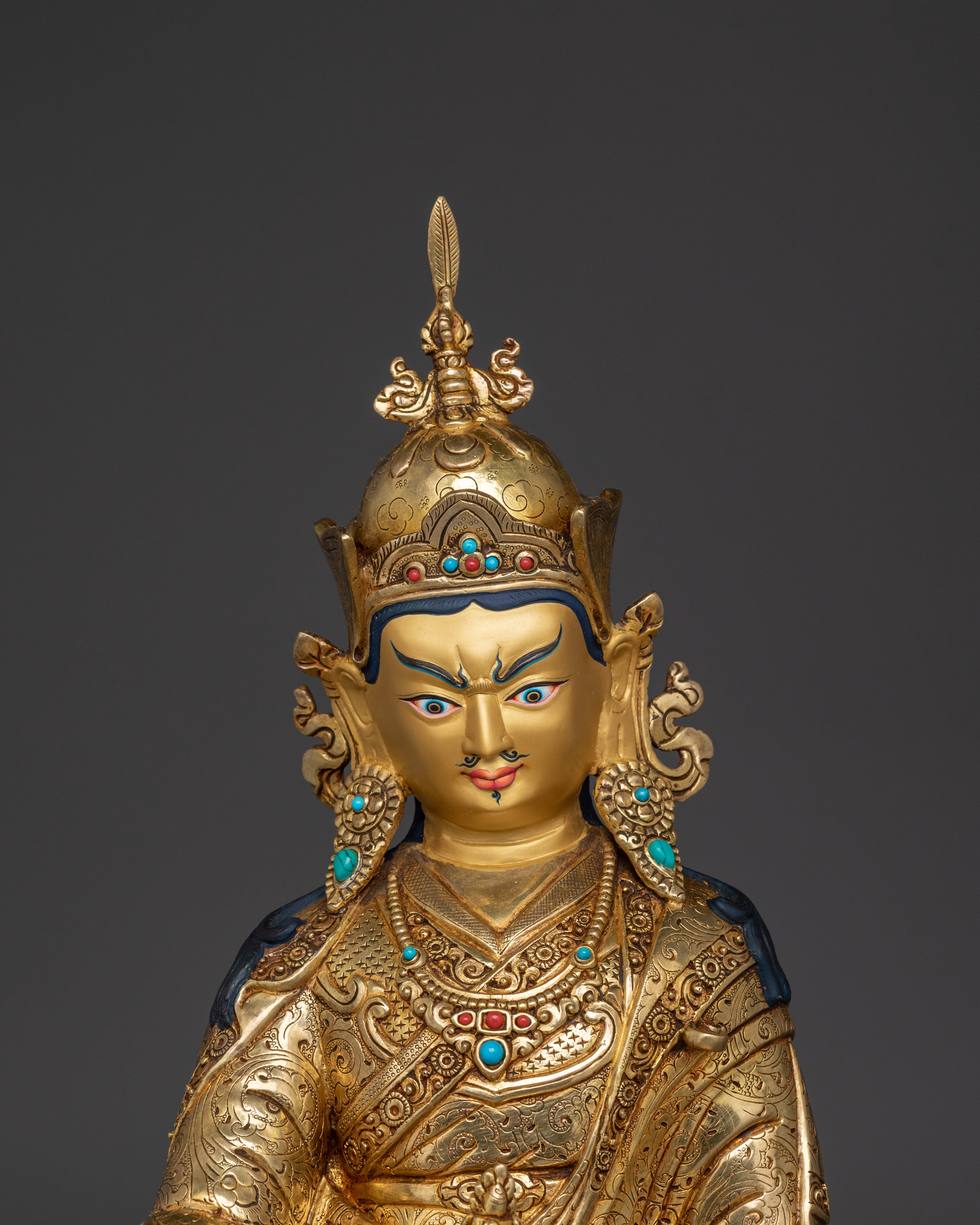 Tibetan Spirituality Guru Rinpoche Statue | Buddhist Master