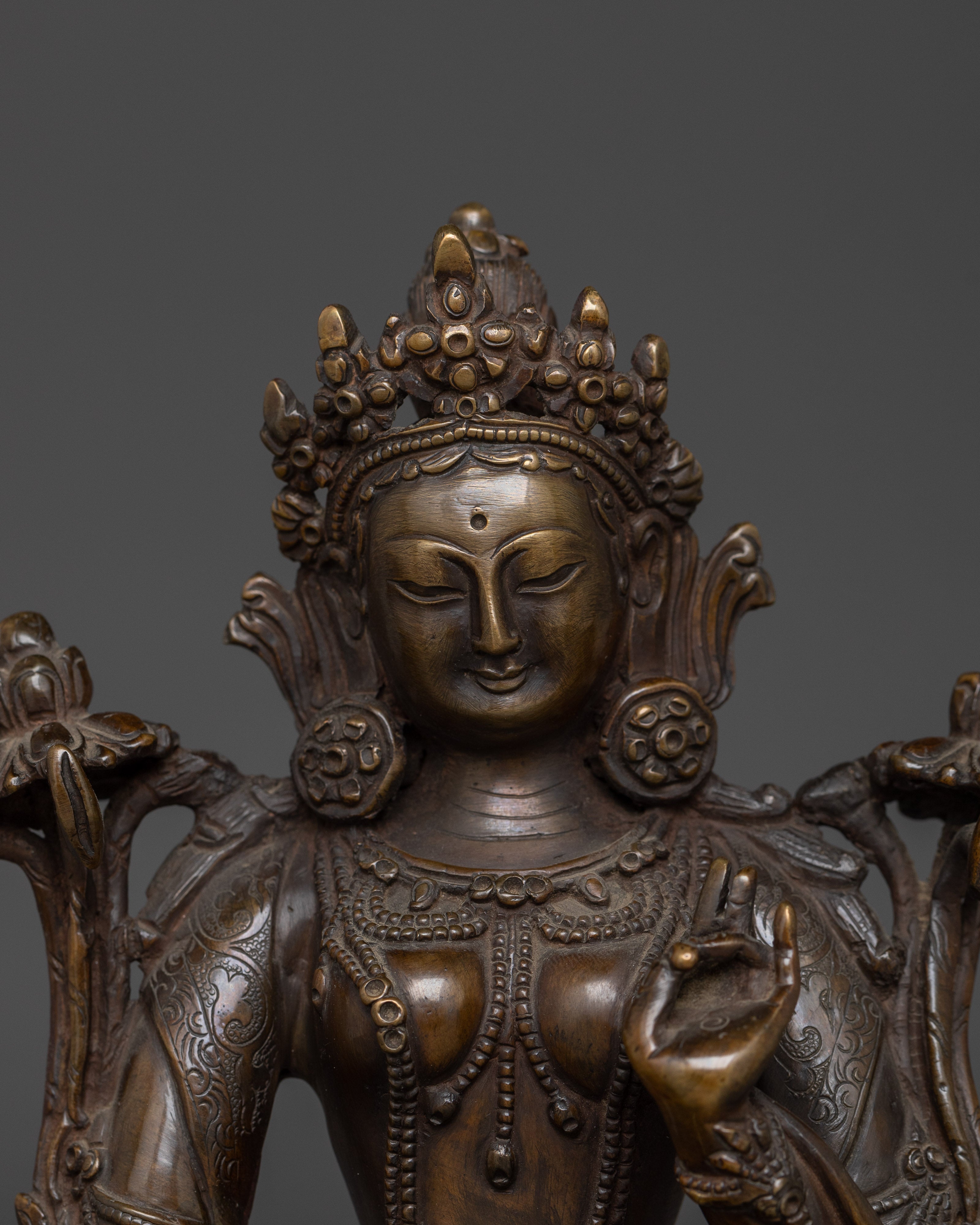 Shyama Tara - Mother of All Buddhas | Majestic Green Tara Sculpture