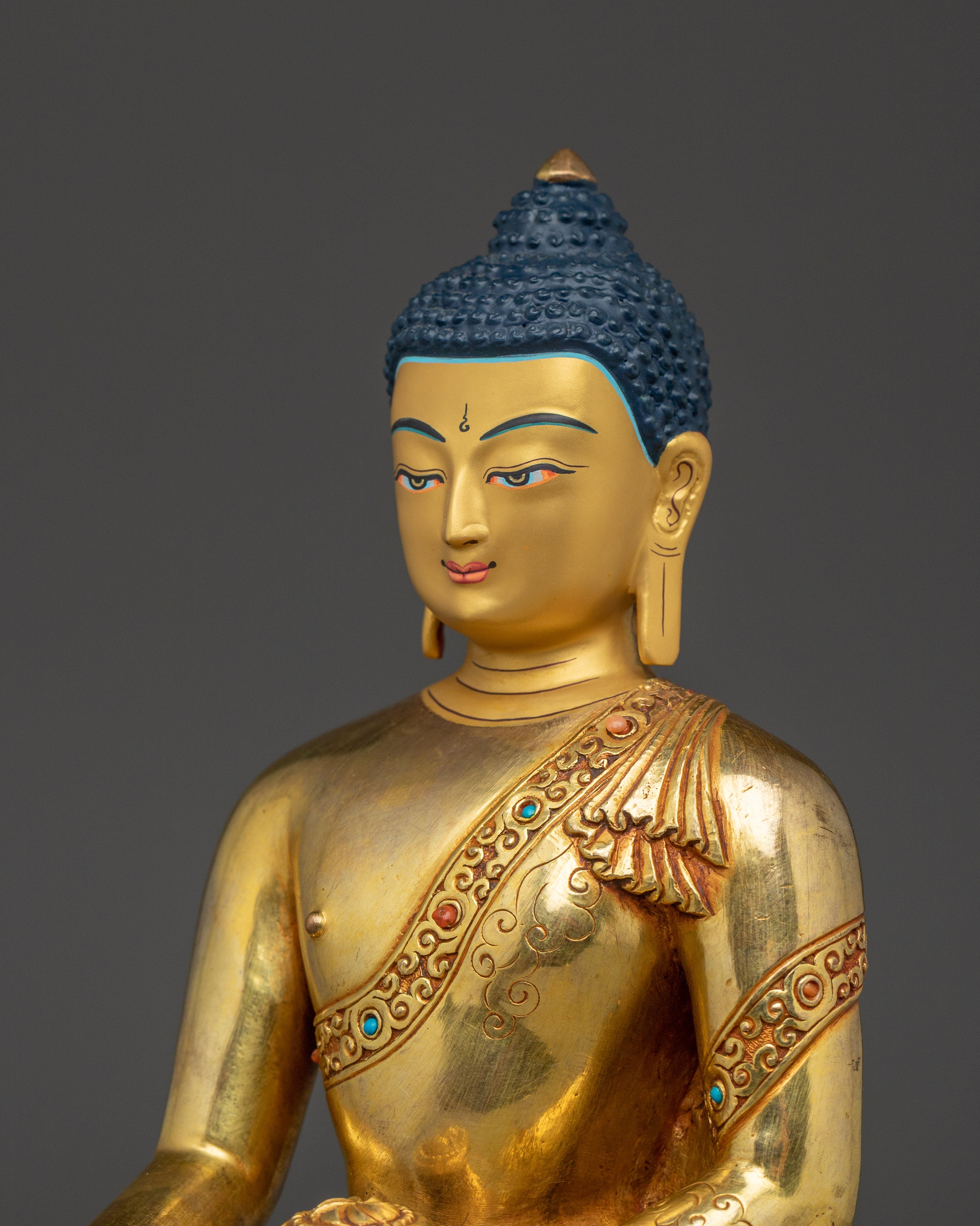 Buddhist Artwork of Shakyamuni Buddha | Peaceful Deity
