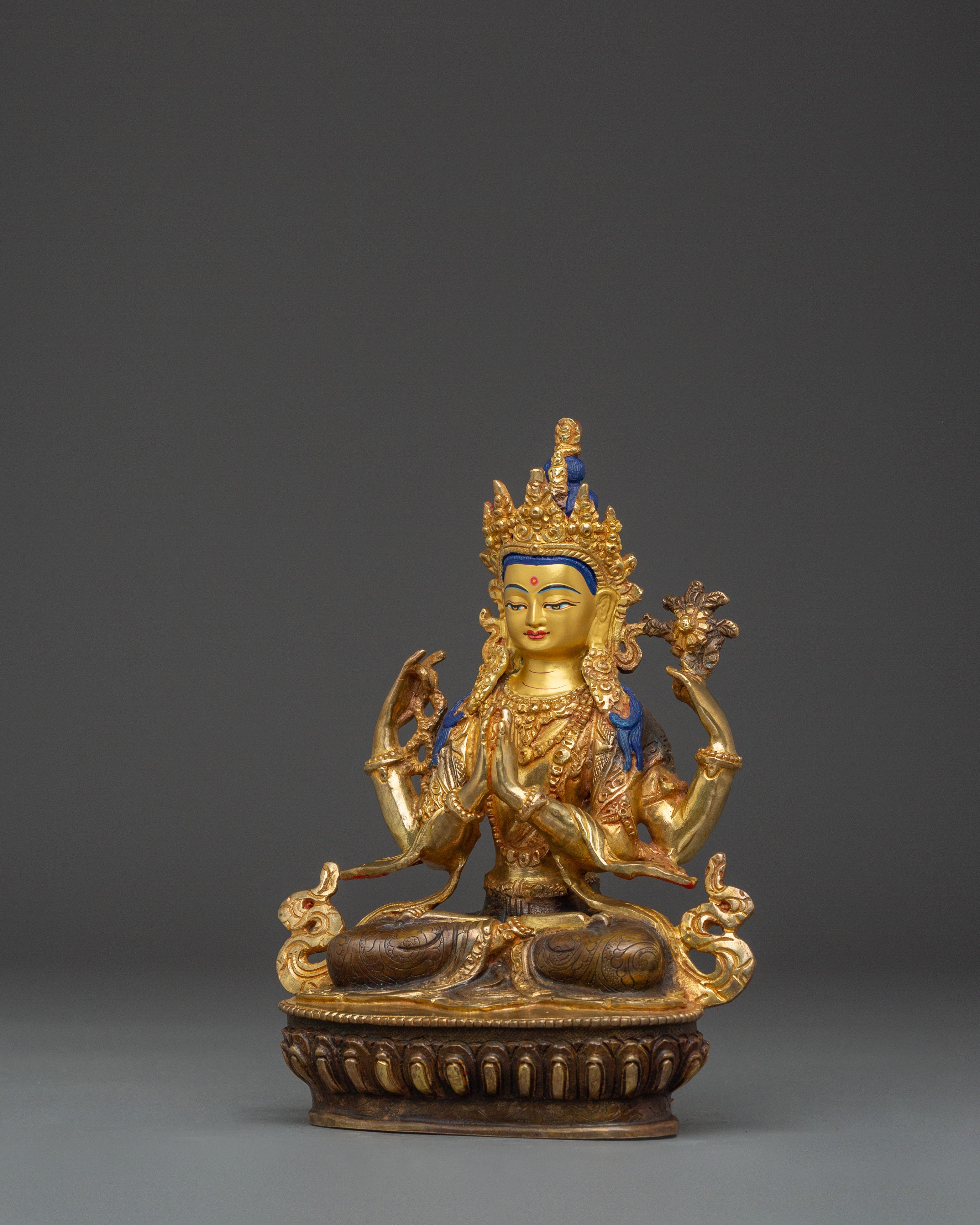 Lord of Mercy Chenrezig Artwork | Symbol of Loving-Kindness and Wisdom