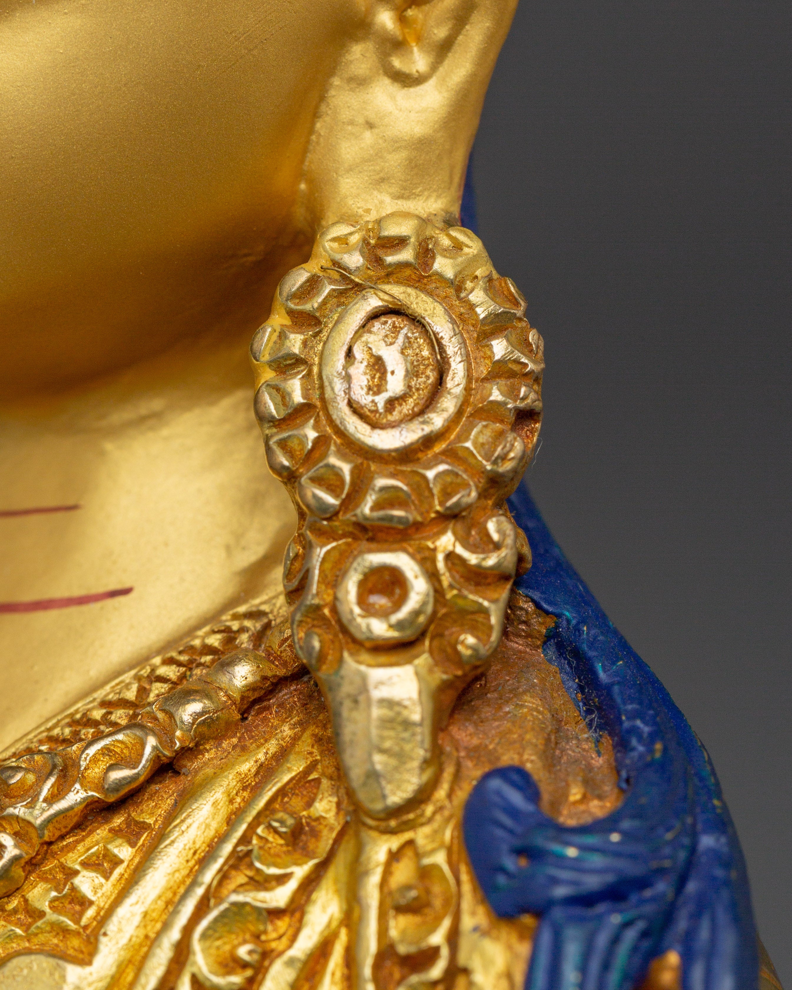 Handmade Venerated Guru Rinpoche Artwork | Padmsambhava with Khatvanga