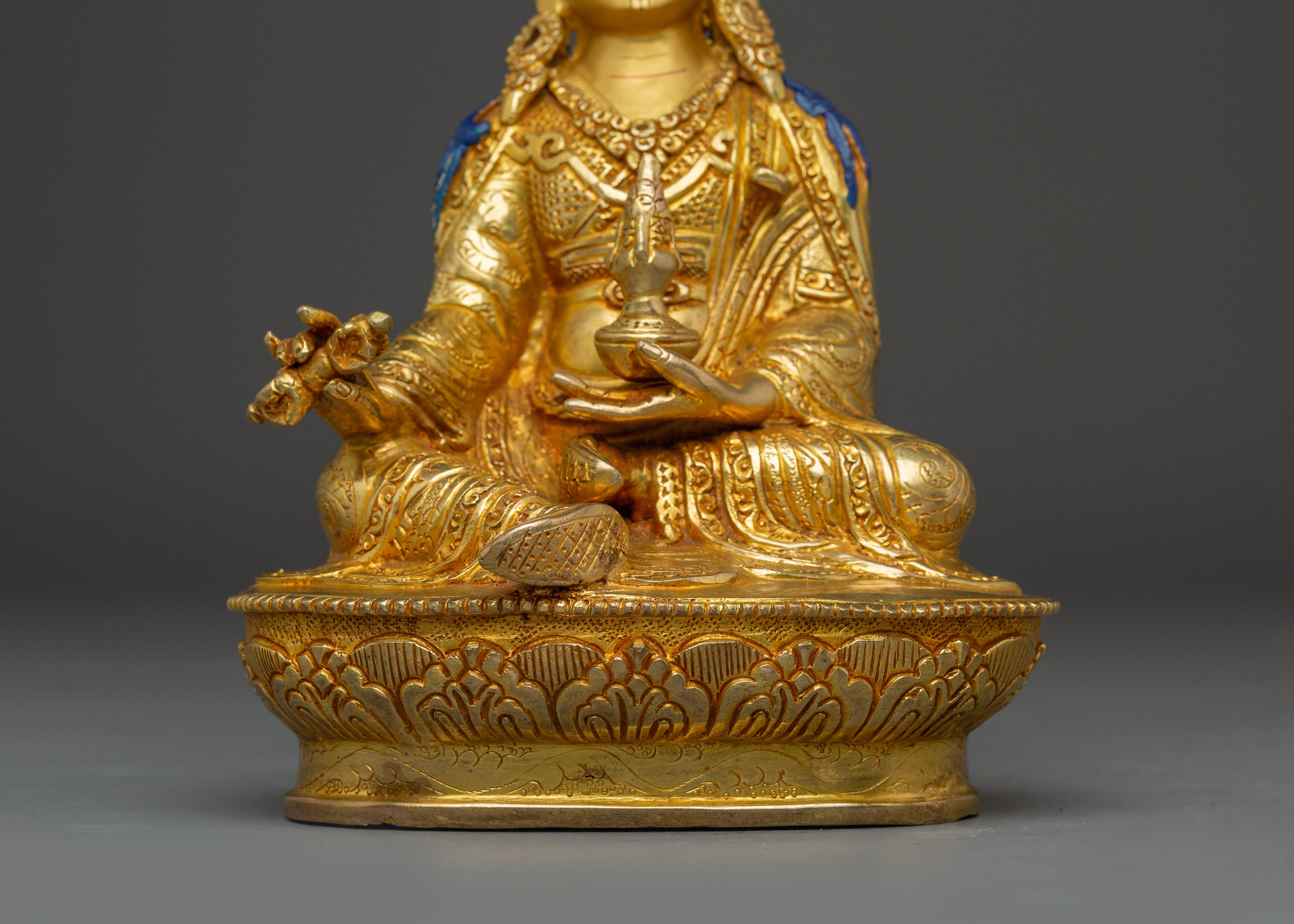 Handmade Venerated Guru Rinpoche Artwork | Padmsambhava with Khatvanga