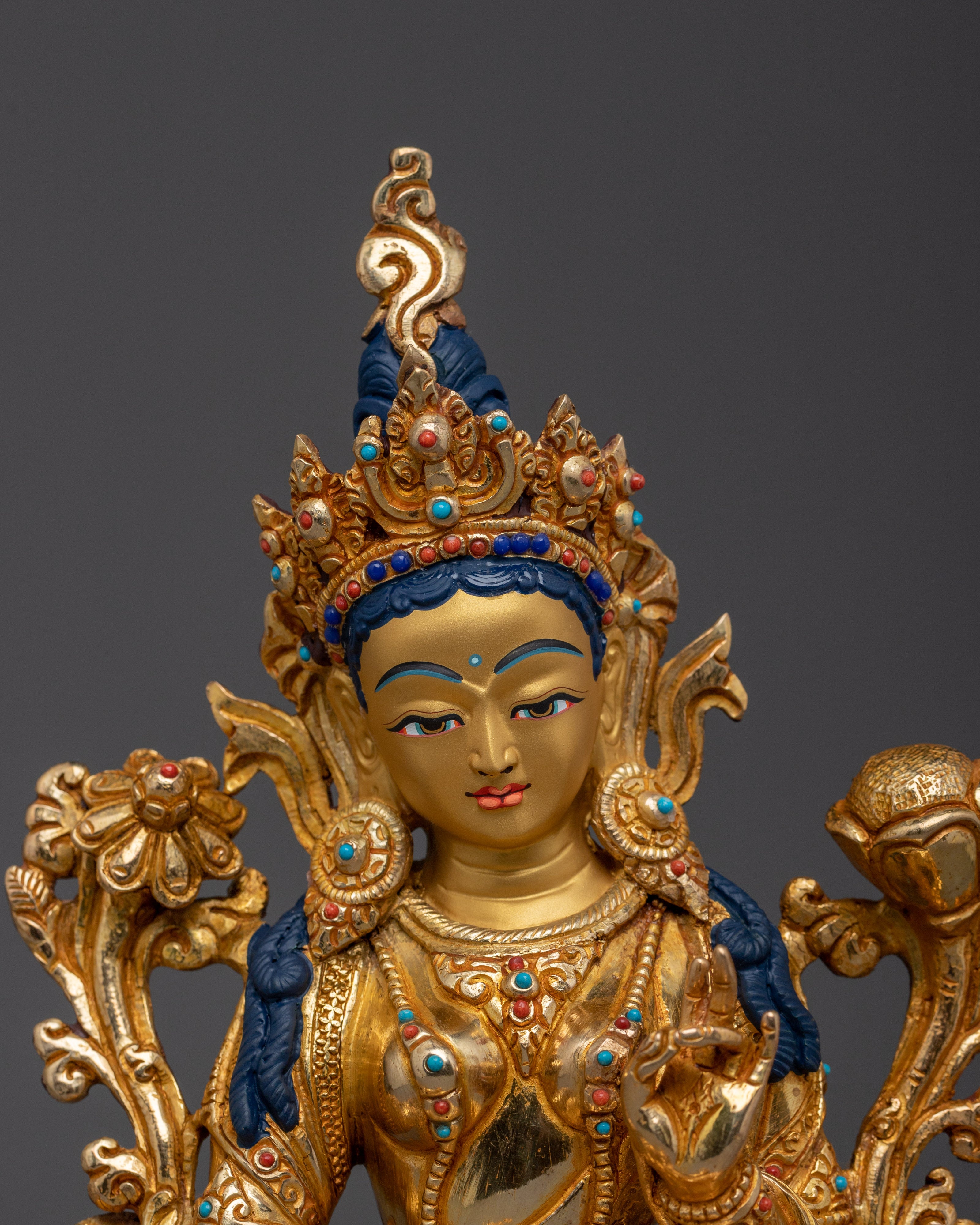 Traditional Green Tara Artwork | Embodiment of Compassion and Swift Protection