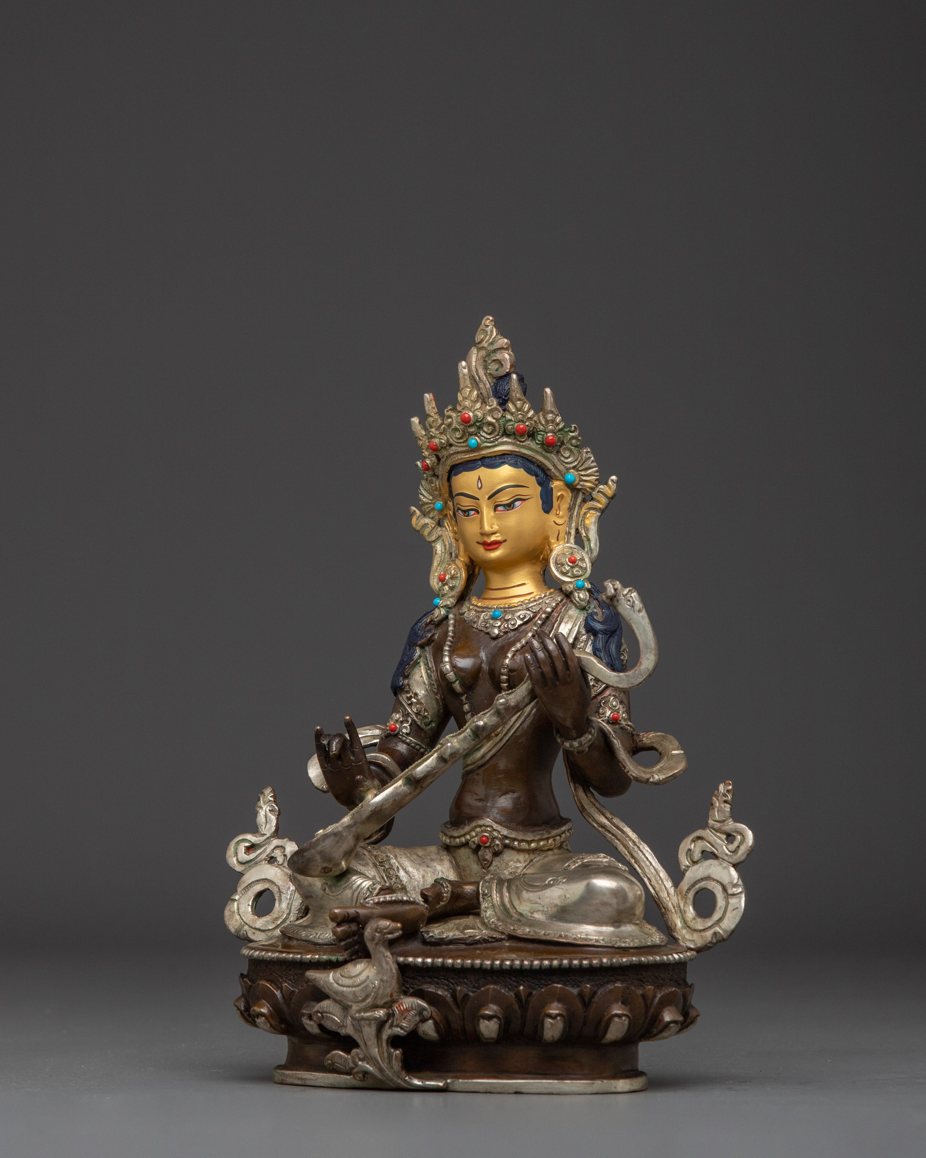 Knowledge Icon Saraswati | Spiritual Decor for Wisdom