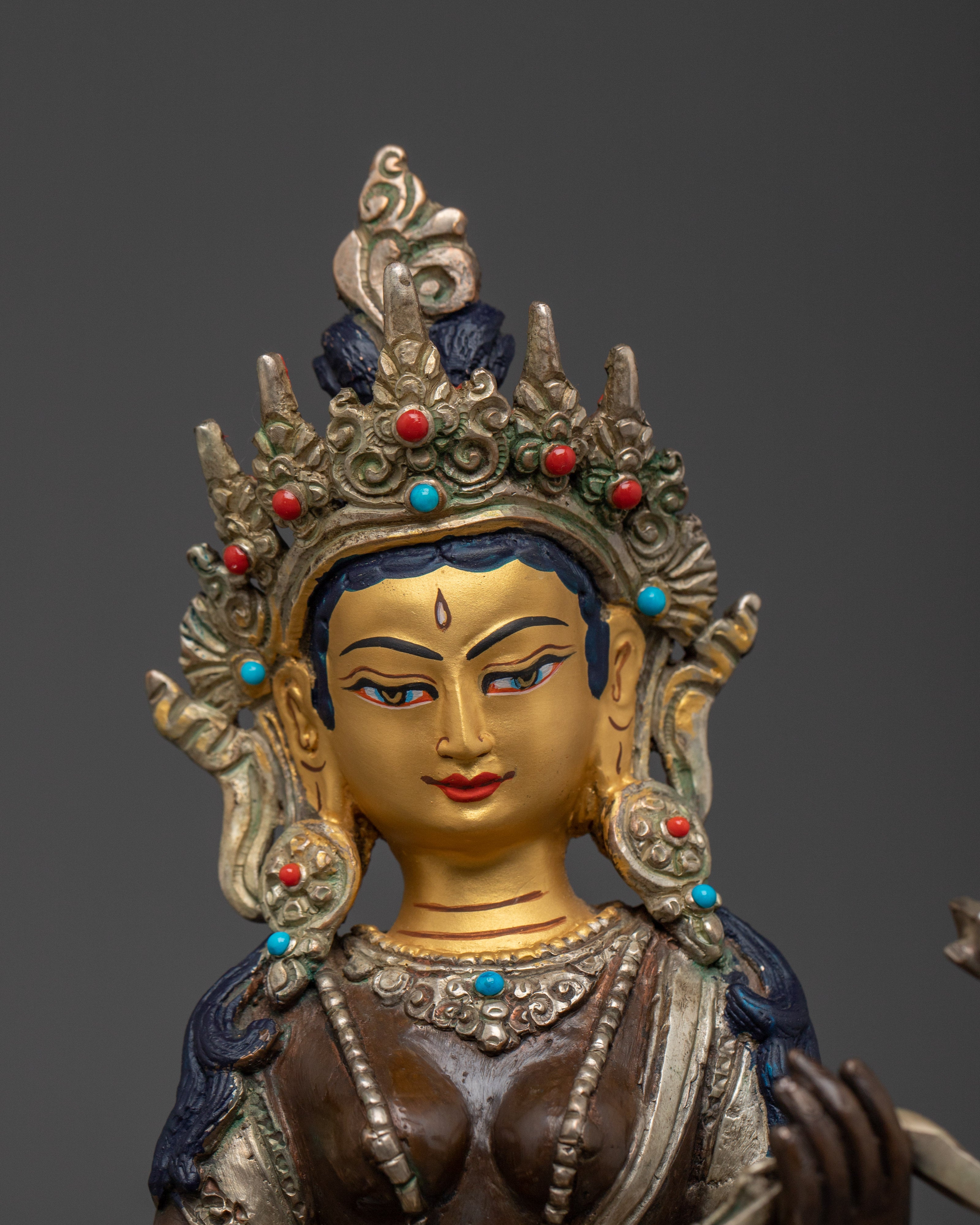 Knowledge Icon Saraswati | Spiritual Decor for Wisdom