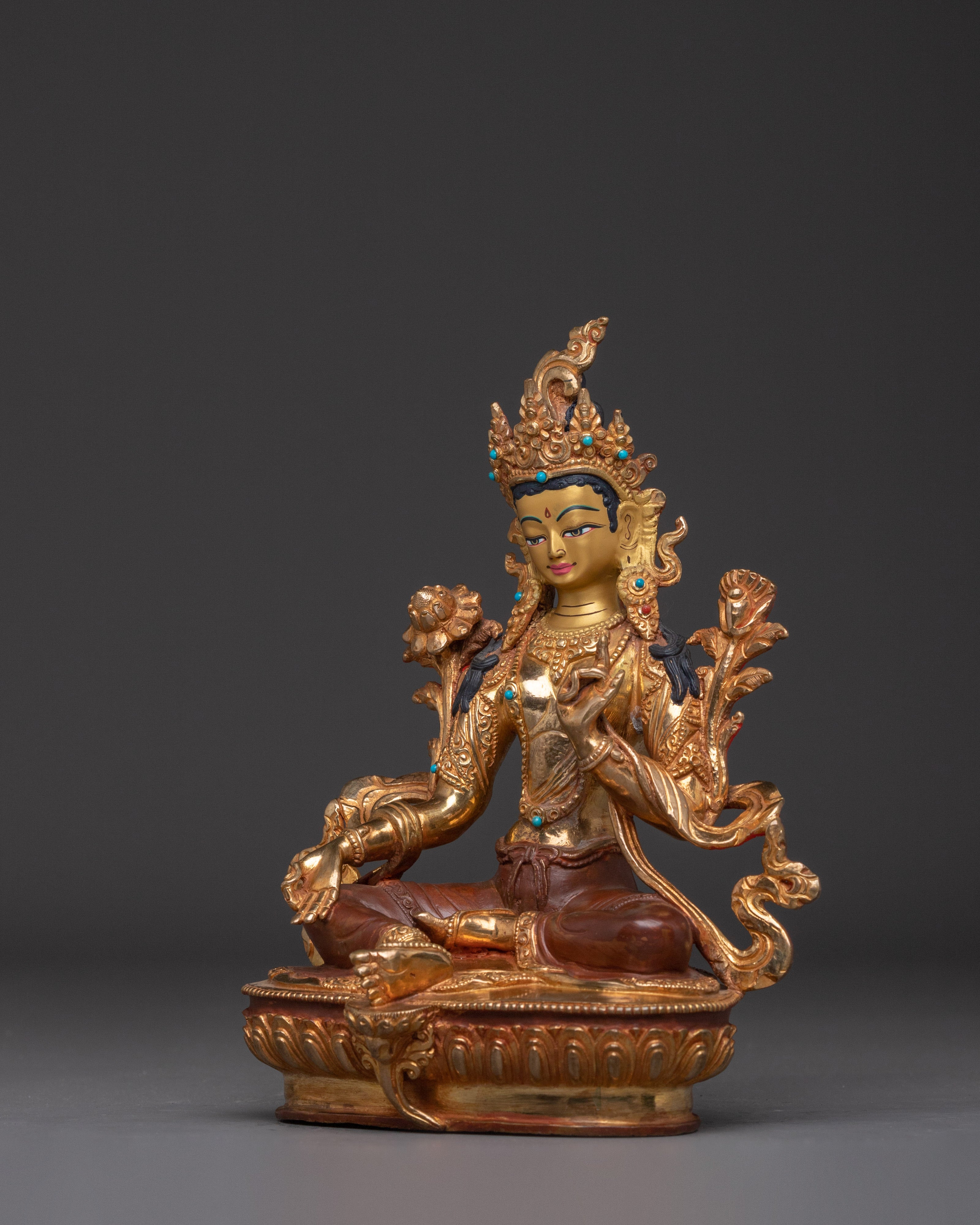 Sacred Bodhisattva Green Tara Artwork | Swift Saviour and Rescuer