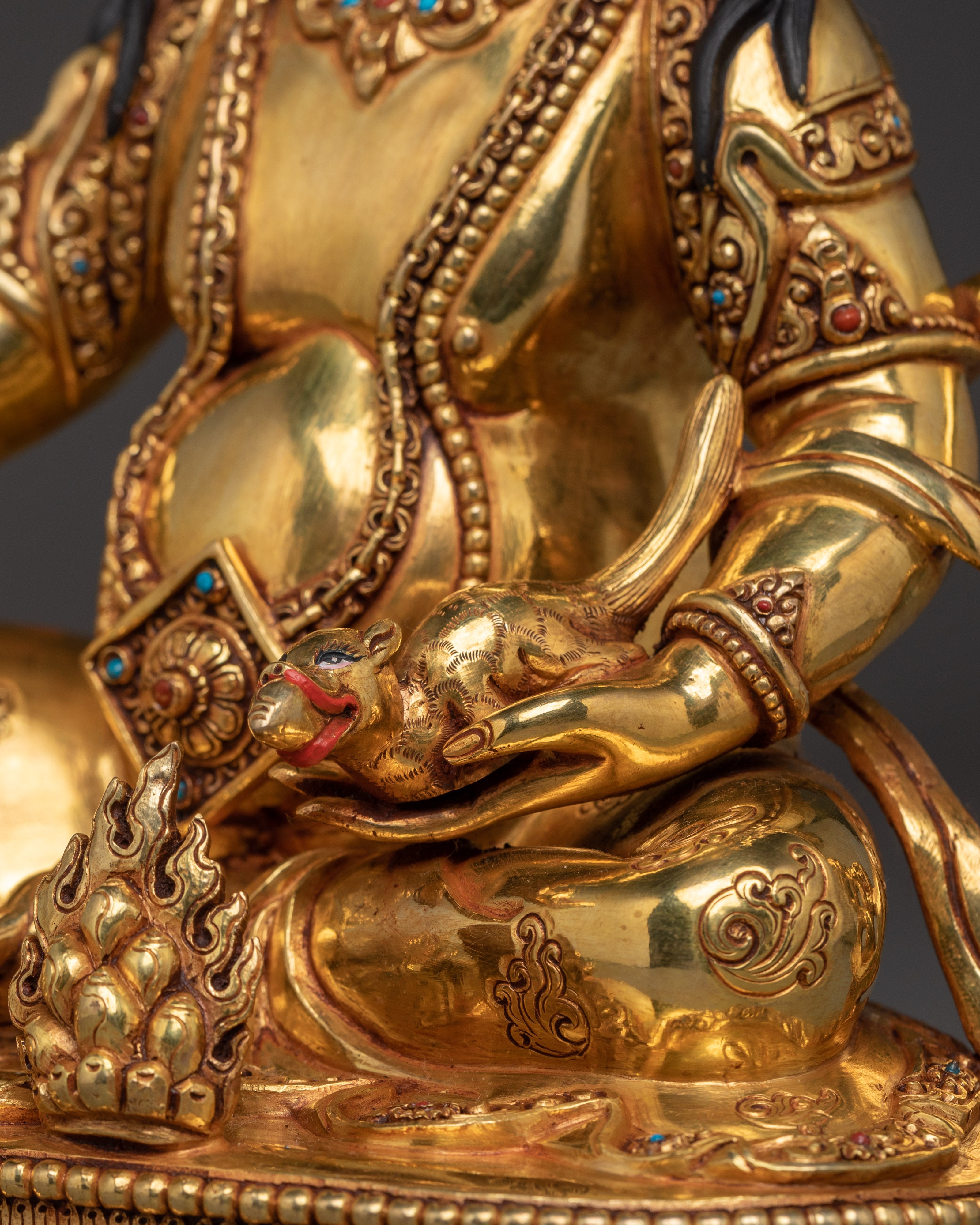 Nepalese Art of Dzambhala | Tibetan Buddhist Prosperity God