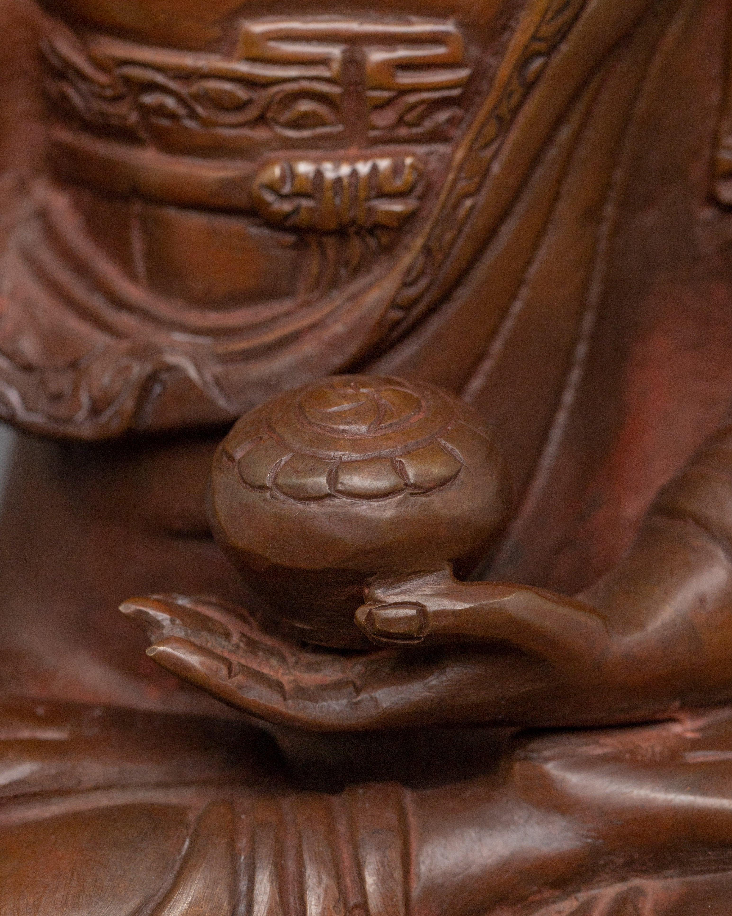 Oxidized Suparakirtita Namashri Statue | One of the Eight Medicine Buddhas