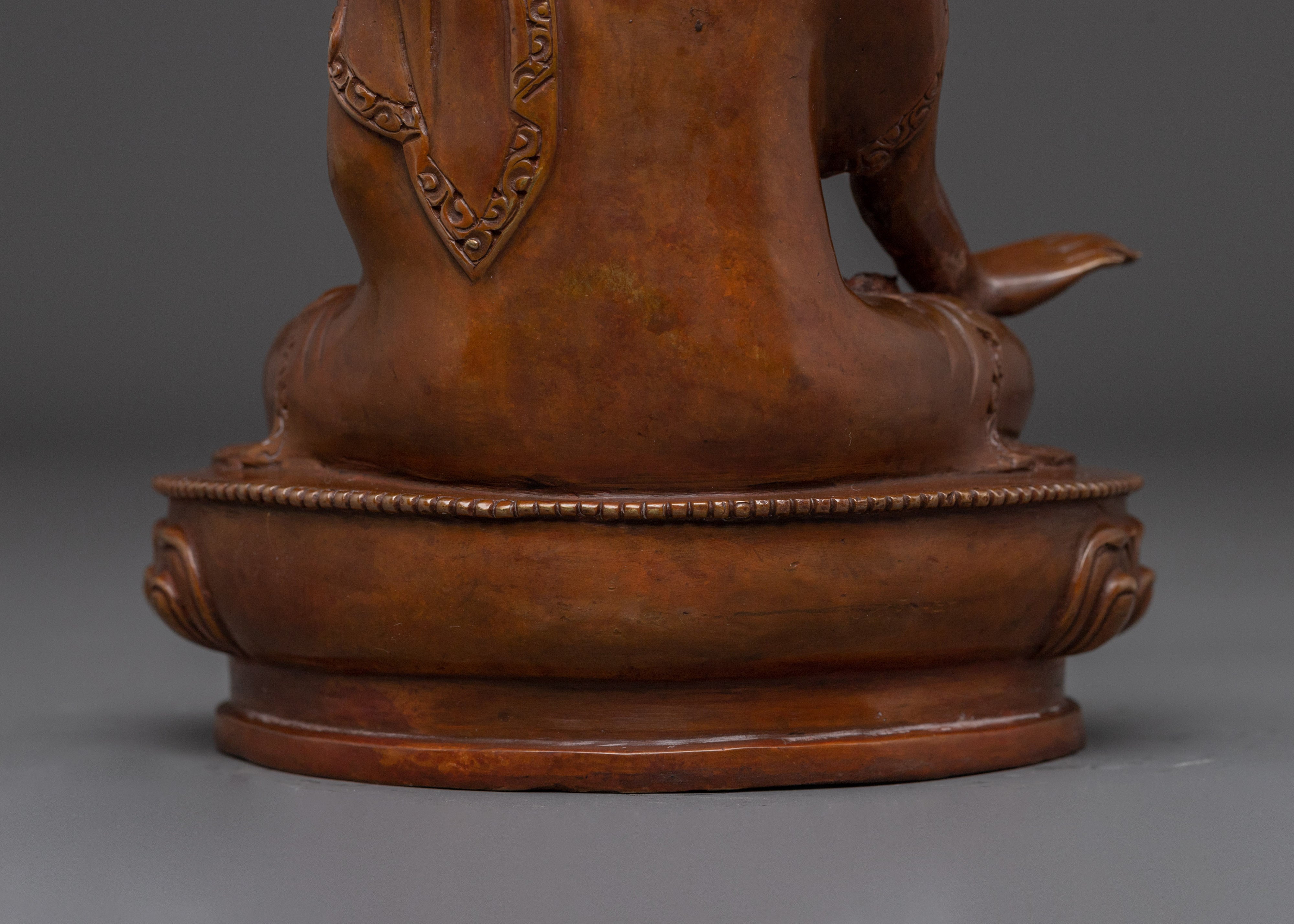 Oxidized Suparakirtita Namashri Statue | One of the Eight Medicine Buddhas