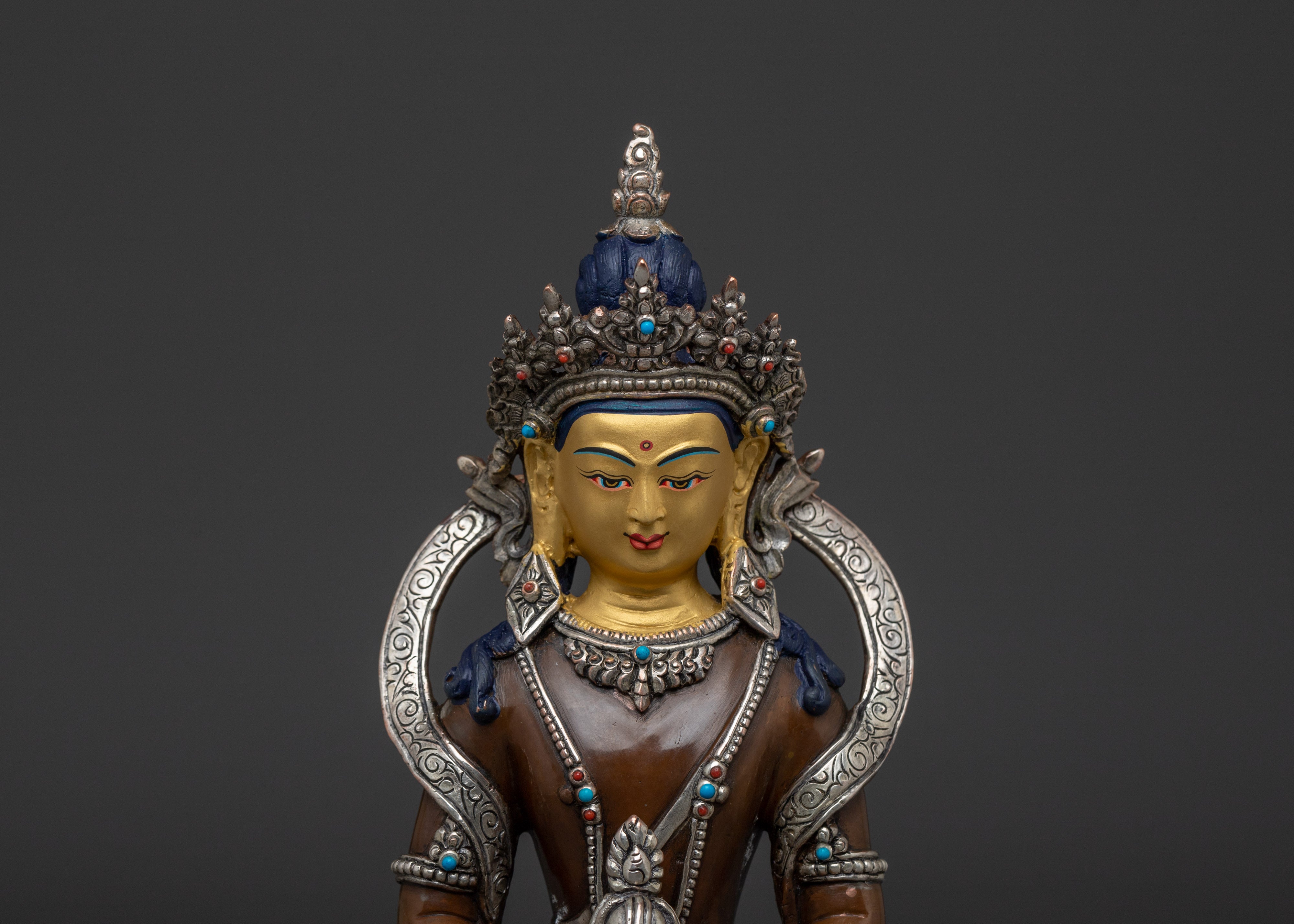 Amitayus Buddha Copper Statue | Symbol of Long Life