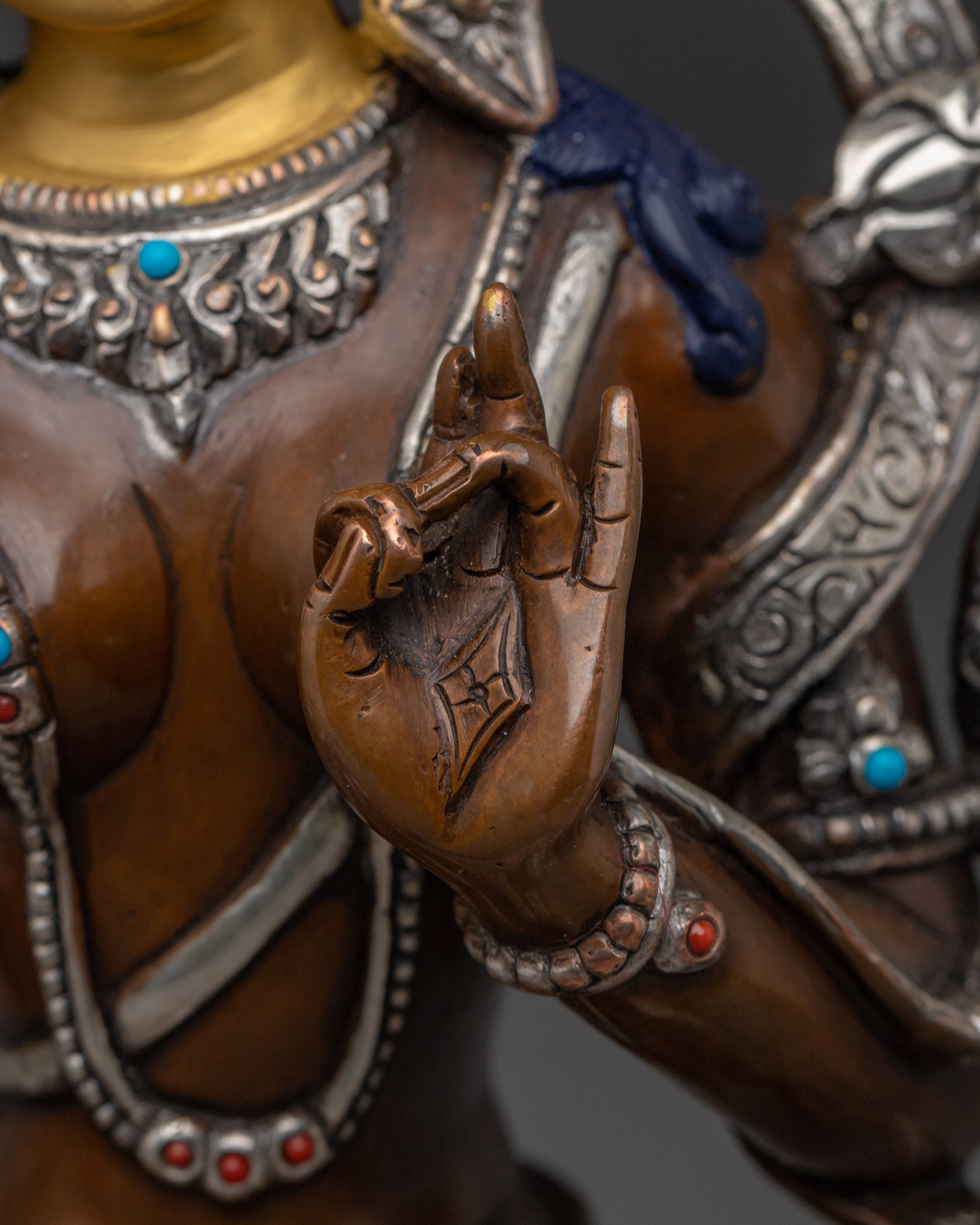 Handmade Compassionate Goddess Green Tara Art | Shyama Tara Statue