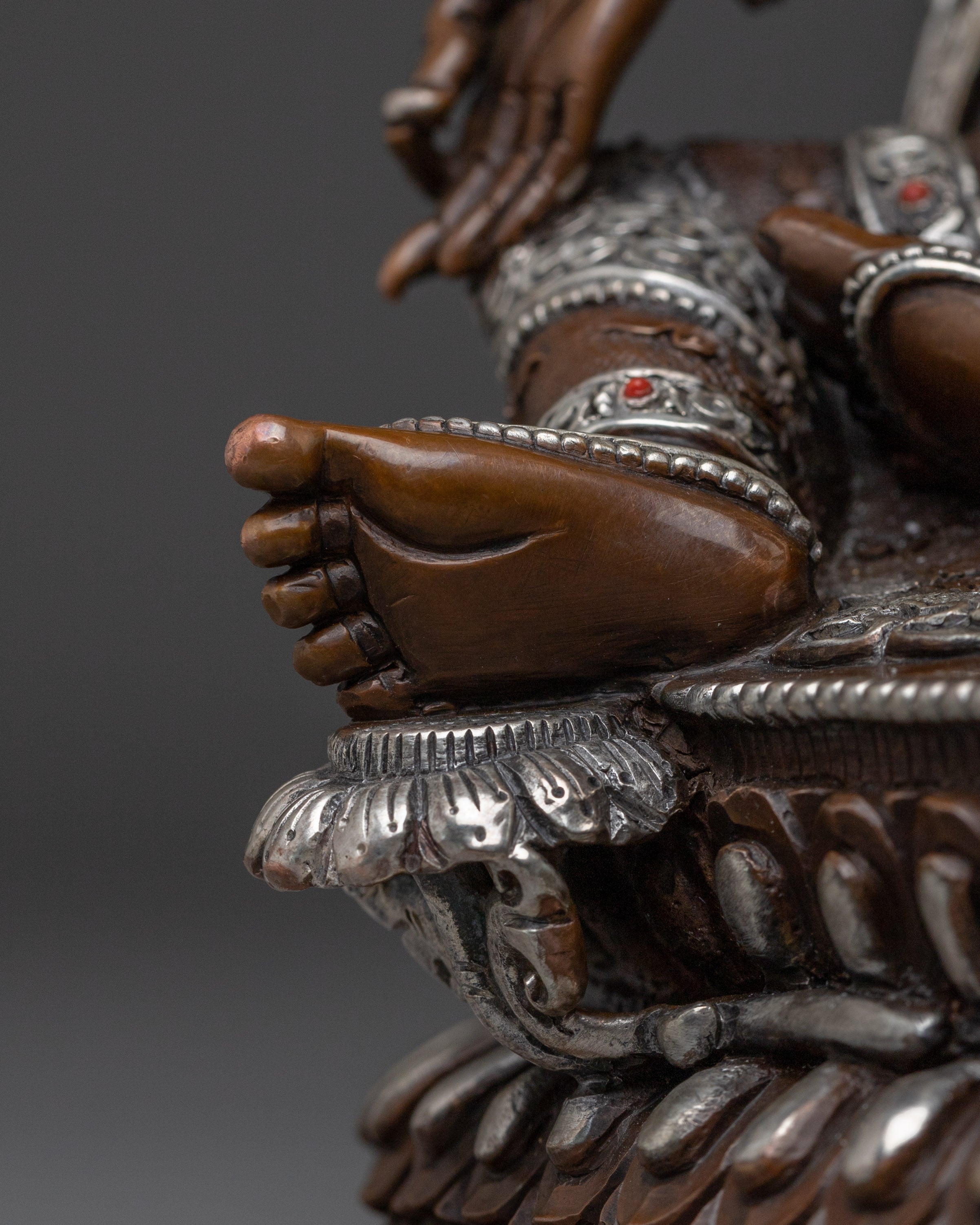 Handmade Compassionate Goddess Green Tara Art | Shyama Tara Statue