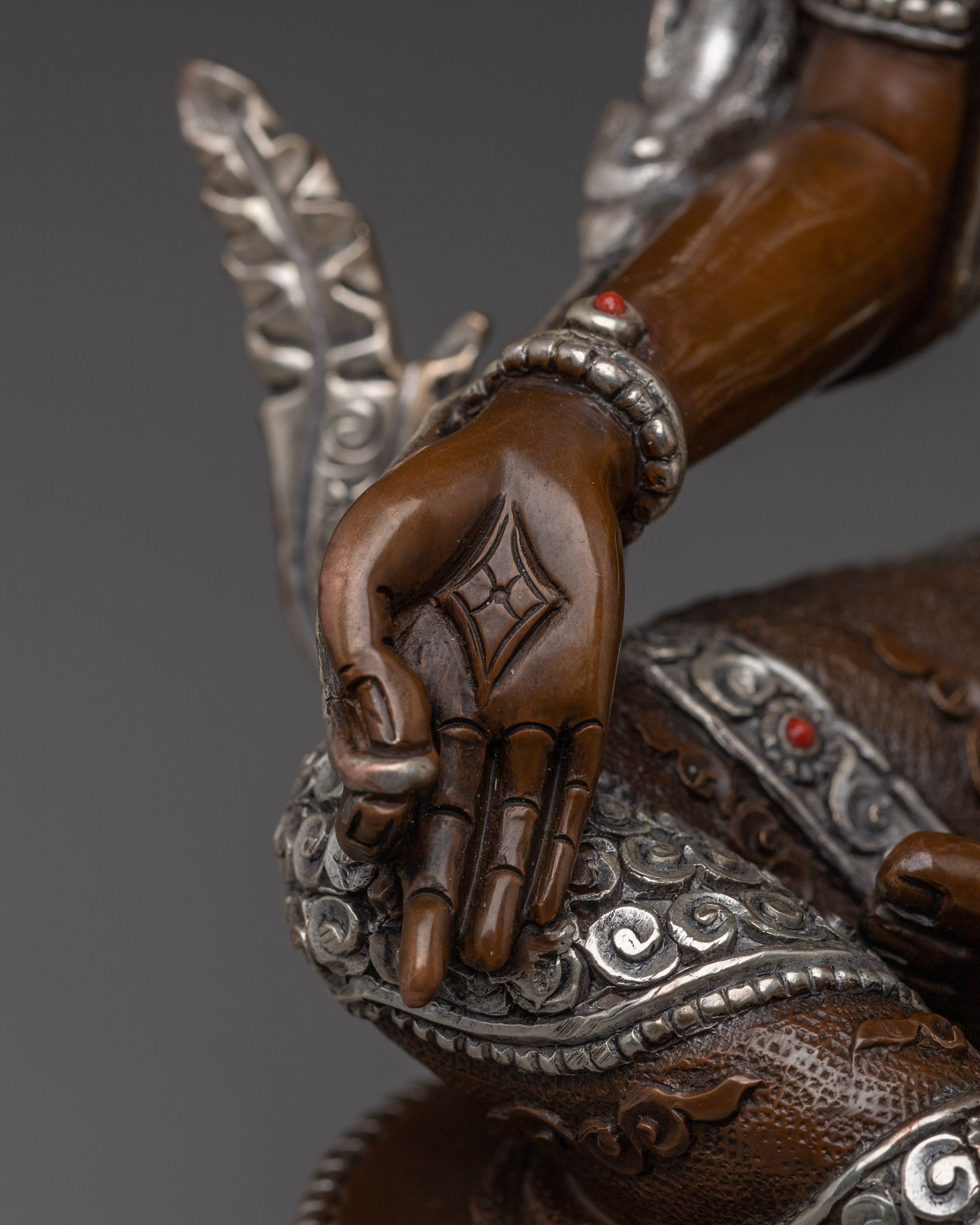 Handmade Compassionate Goddess Green Tara Art | Shyama Tara Statue